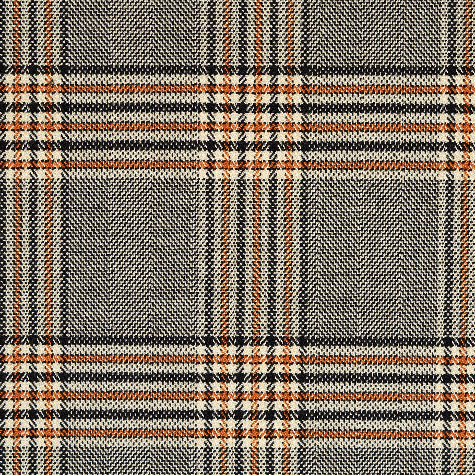 Смесовая Вискоза, Клетка, Стрейч, Ginger Bread&Ivory (F000040020) - Ткань