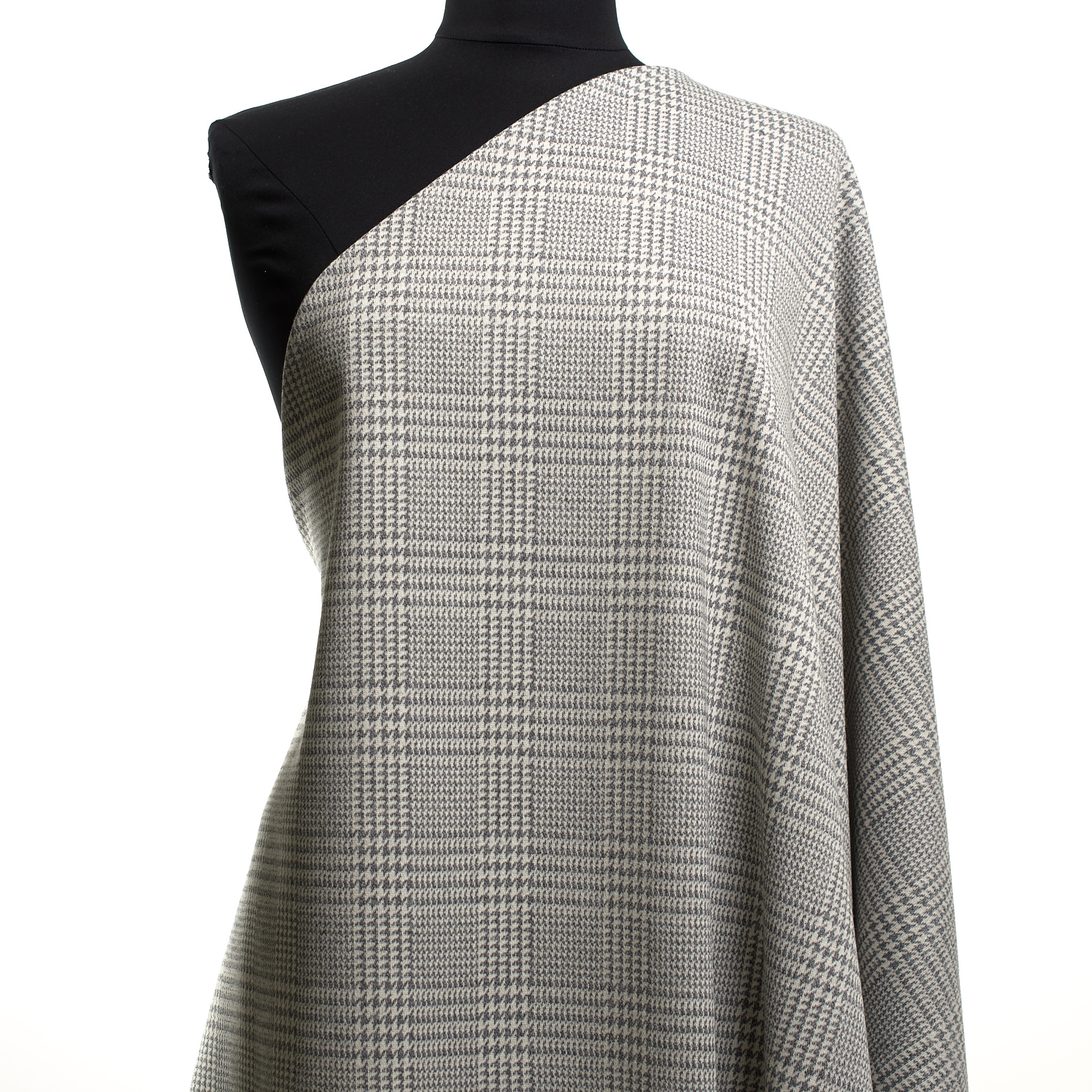 Jersey, Viscose Mixte, Cadre, Ghost Gray&Vanilla Ice (F000047734) - Mannequin