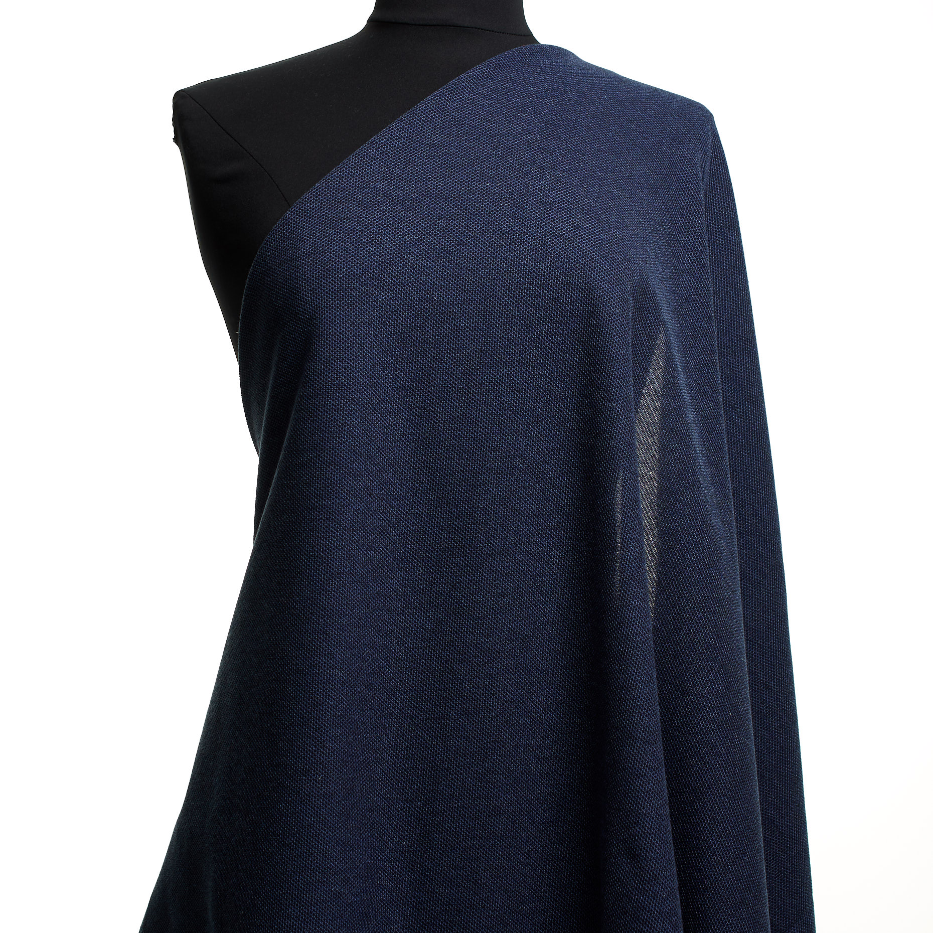 JERSEY, COTTON, MELANGE, NIGHTSHADOW BLUE (F000044352) - Mannequin