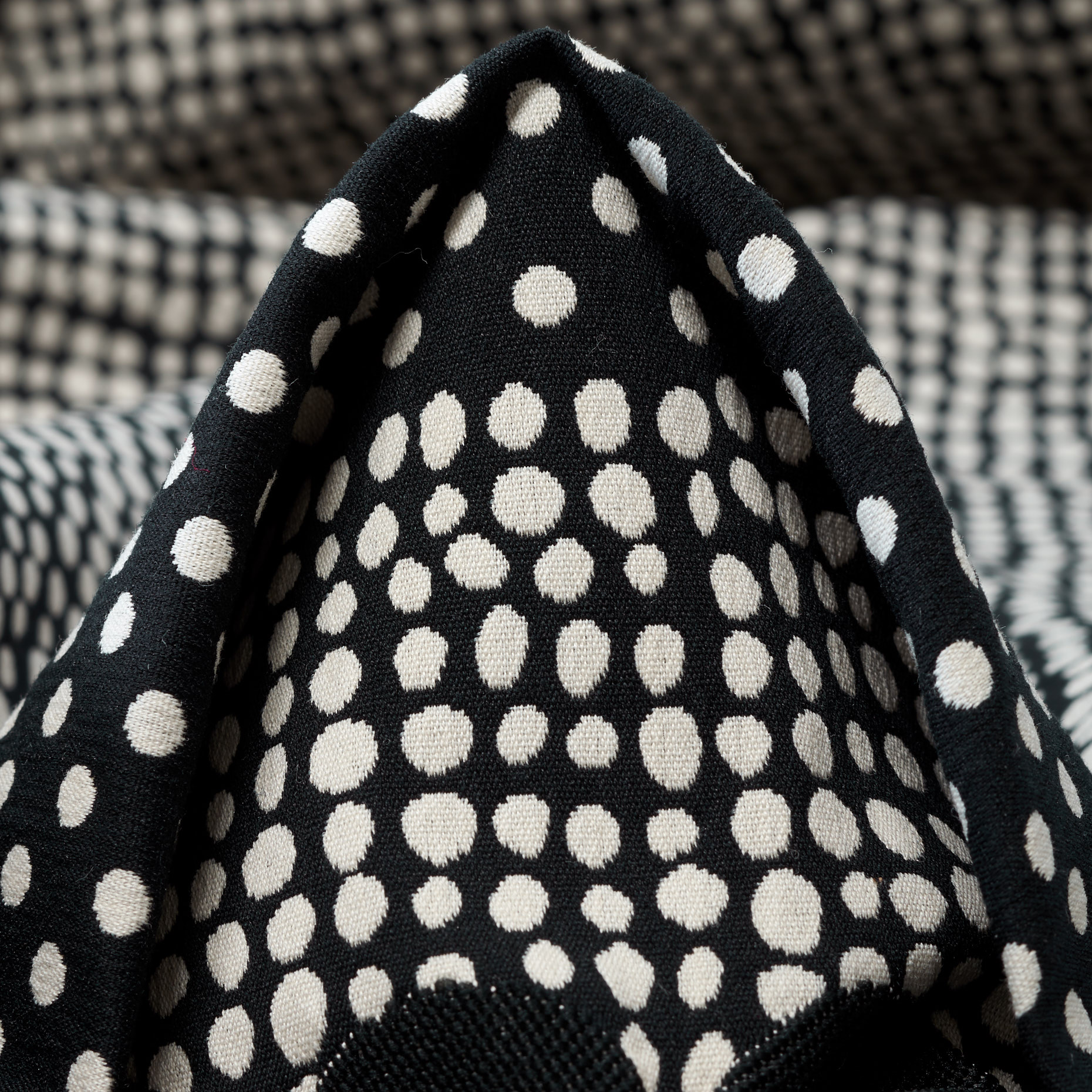 JACQUARD, COTTON, ELASTIC, RAVEN BLACK&SNOW WHITE (F000045305)