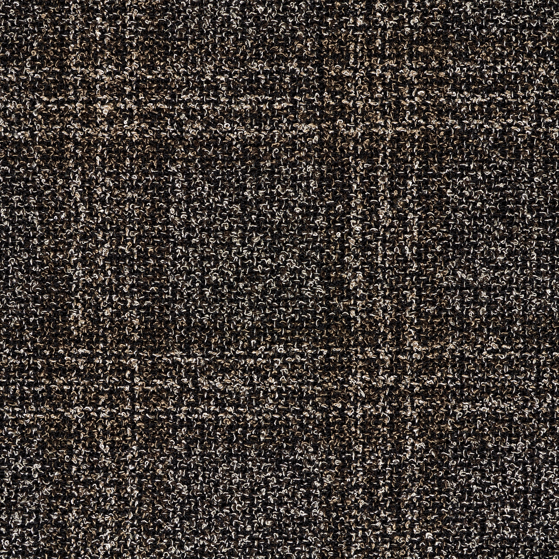 Bouclé, Viscosa, Lana Mix, Seal Brown (F000047423) - Tejido