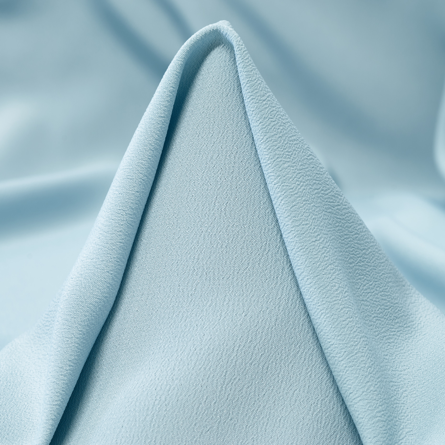 CRÊPE, ACETATE, SILK, CLOUD BLUE (F000049189)