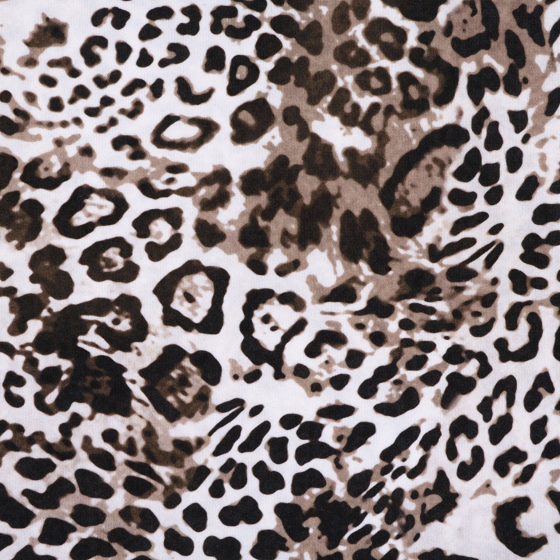 Techno Jersey, Animales, Alta Elasticidad, Snow White&Black Olive (F000041446) - Tejido