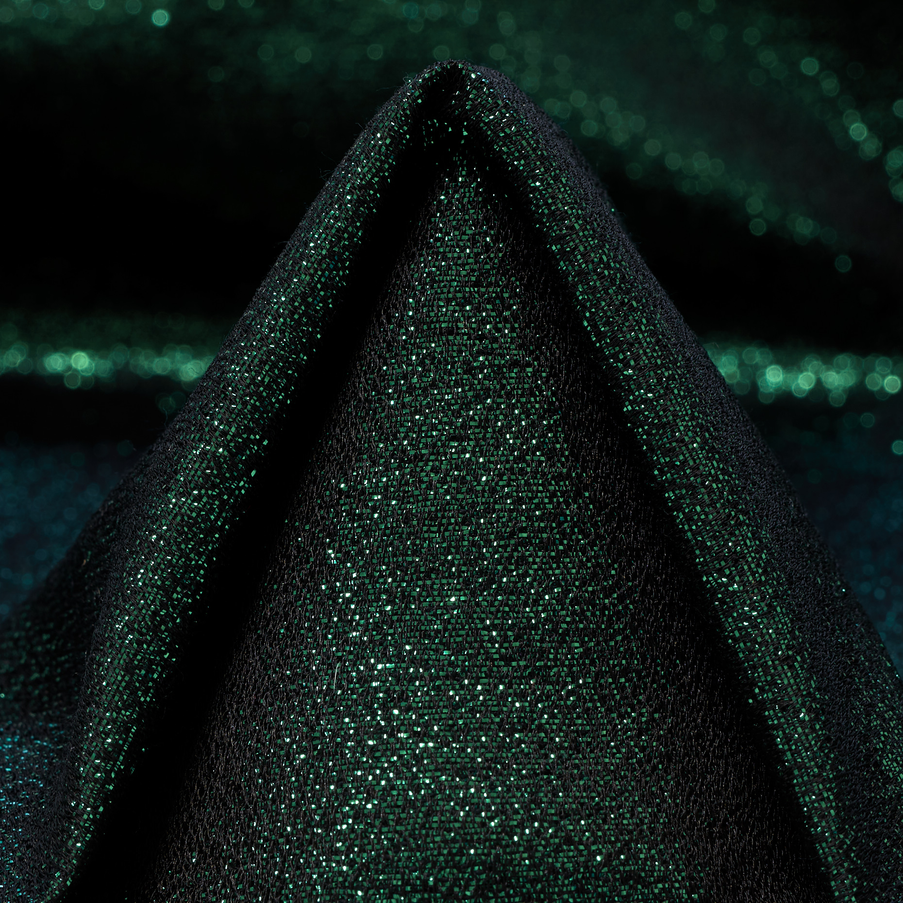 Lurex, Lana Vergine, Acetato, Raven Black&Water Garden (F000047234)