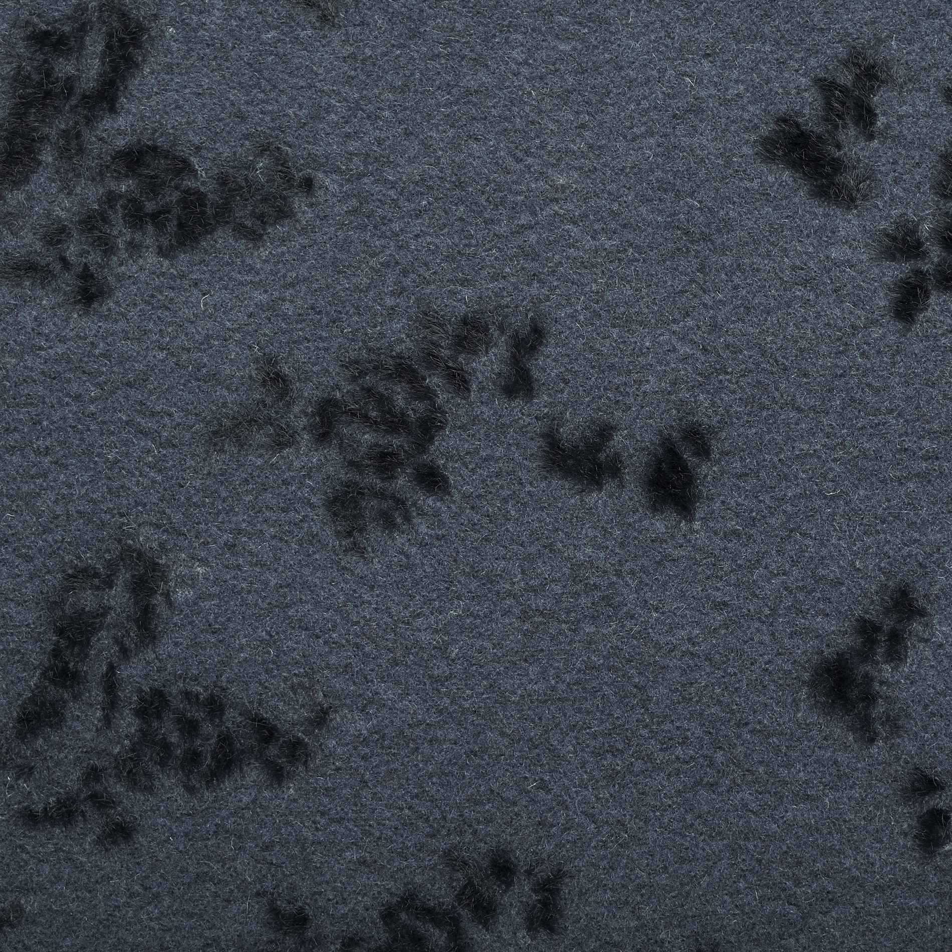 Żakard, Wełna, Kwiatowy, Stonewashed Indigo (F000034078) - Tkana