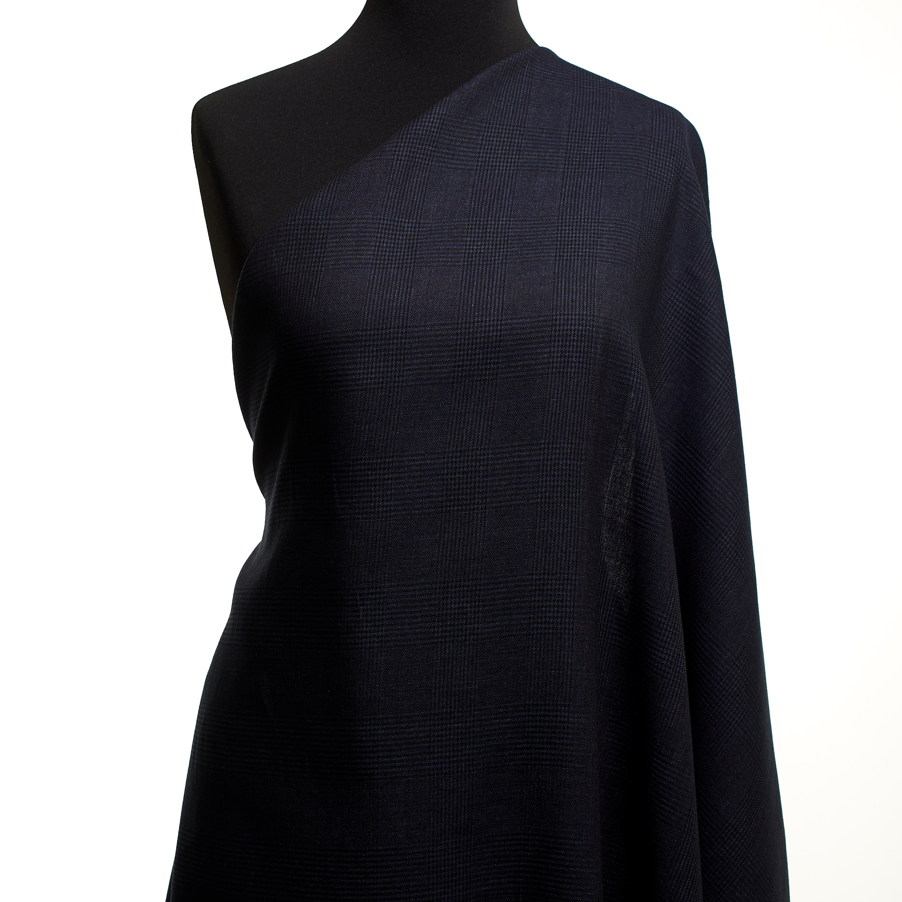 LINEN, VIRGIN WOOL, CHECK, VULCAN (F000004511) - Mannequin
