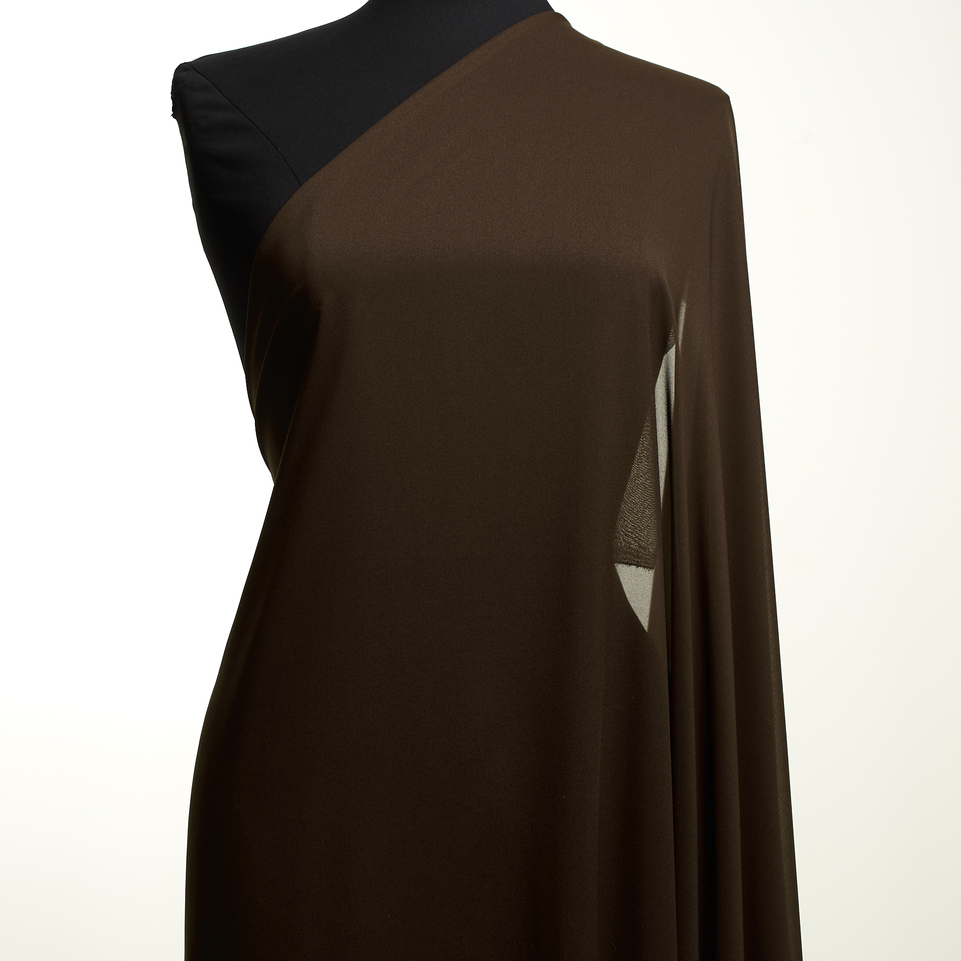 CHIFFON, TRANSPARENT, CHOCOLATE BROWN (F0001625) - Mannequin