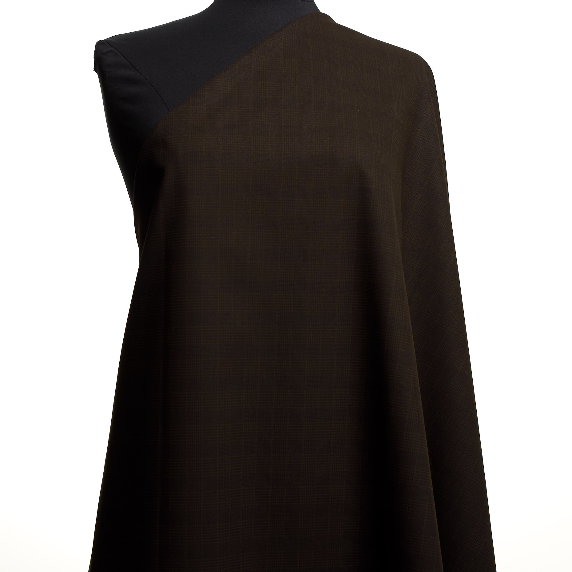 COTTON, CHECK, COATED, COFFEE BEAN (F000036074) - Mannequin