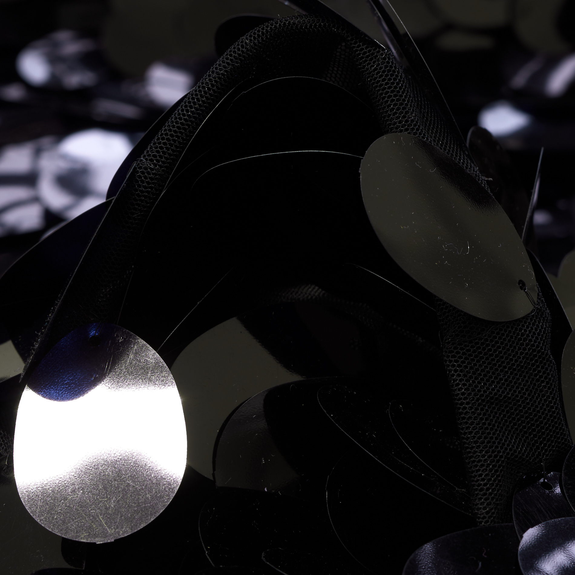 SEQUIN, TULLE, JET BLACK (F000033192)