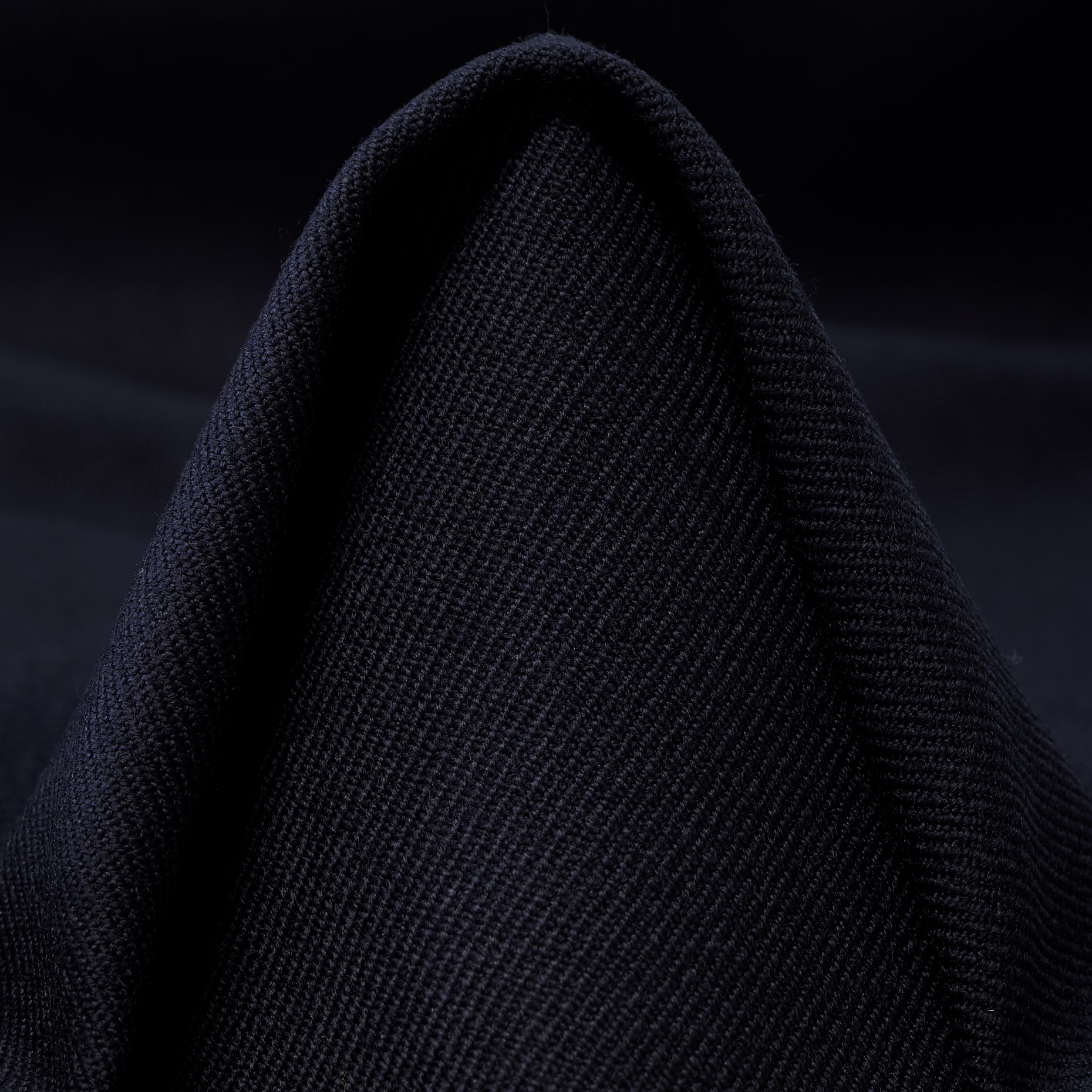 TWILL, VIRGIN WOOL, JET BLACK (F000047797)