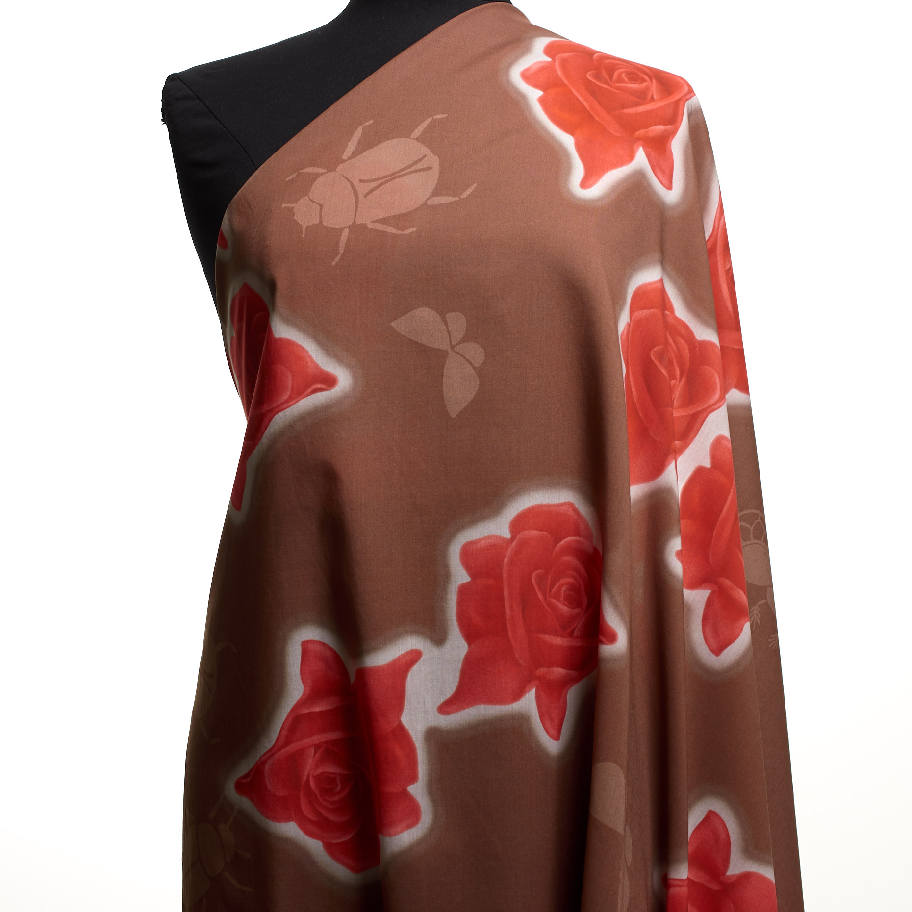 Батист, Хлопок, Принт, Cognac (F000031790) - Манекен