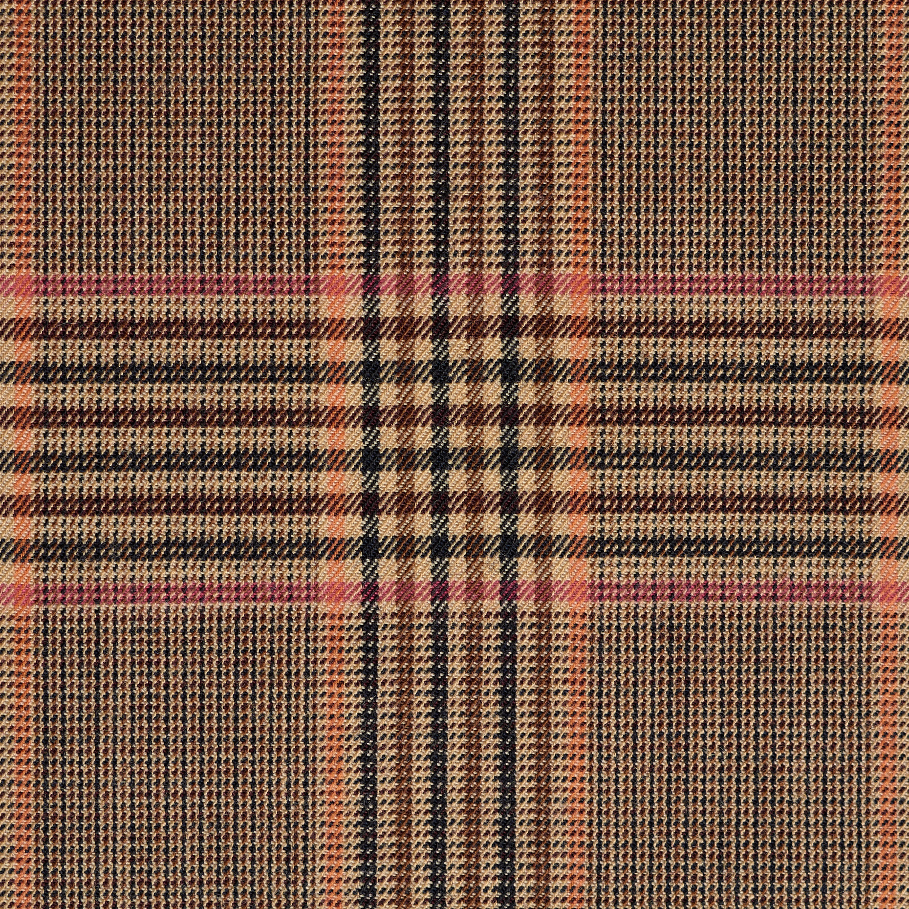 Смесовая шерсть, Стрейч, Клетка, Biscuit&Lipstick (F000041924) - Ткань