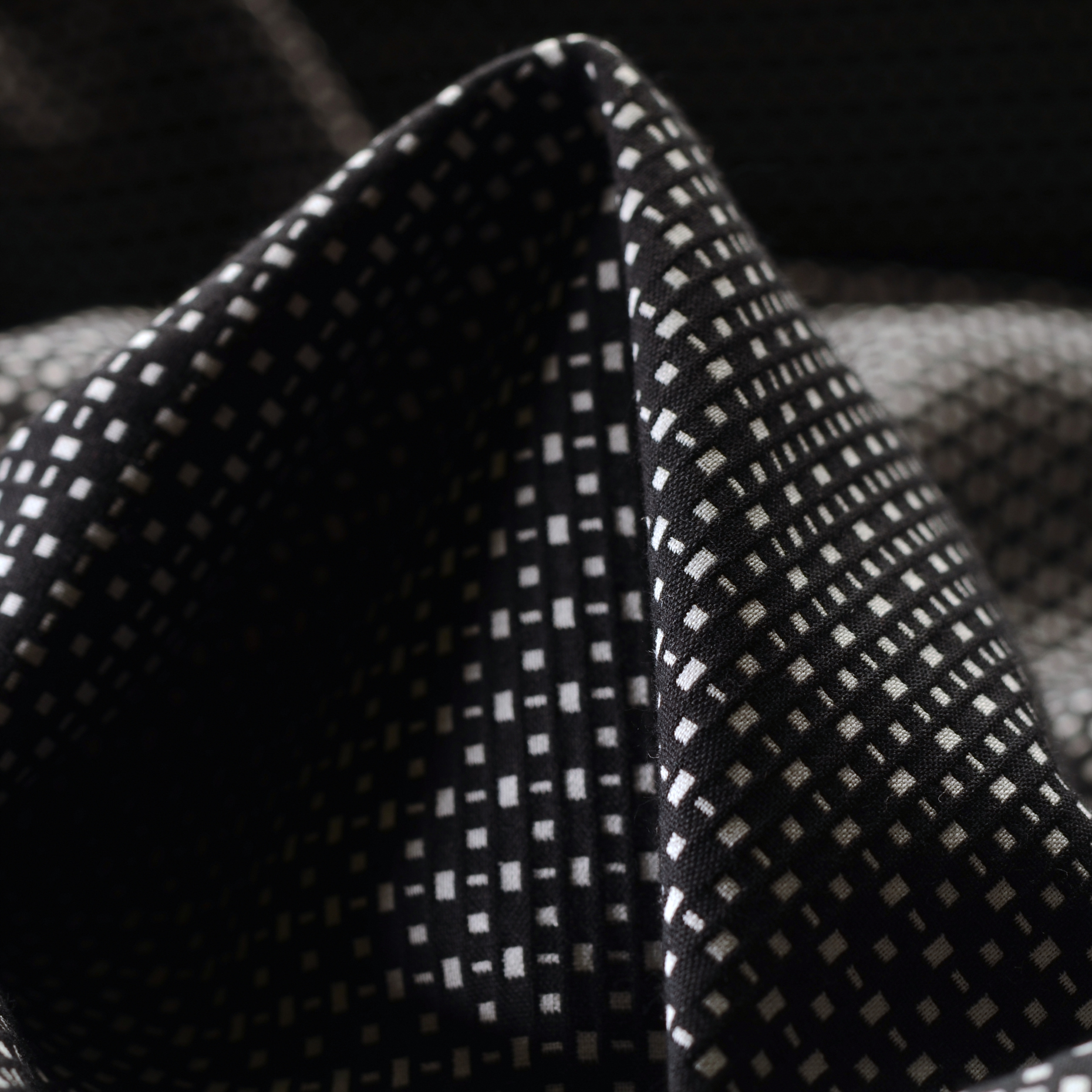 Żakard, Double, Elastyczna bawełna, Kit&Raven Black (F000017939)