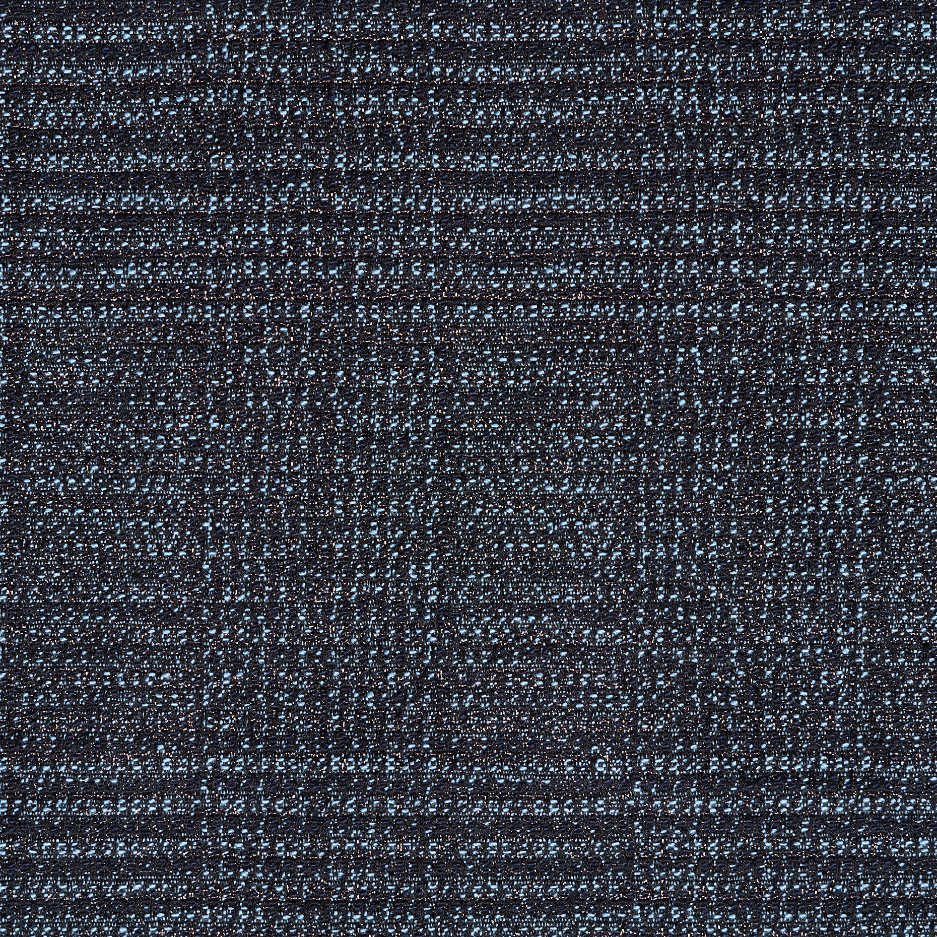 Baumwolle, Lurex, Elastik, Blue Indigo&Pale Gold (F000031168) - Gewebe