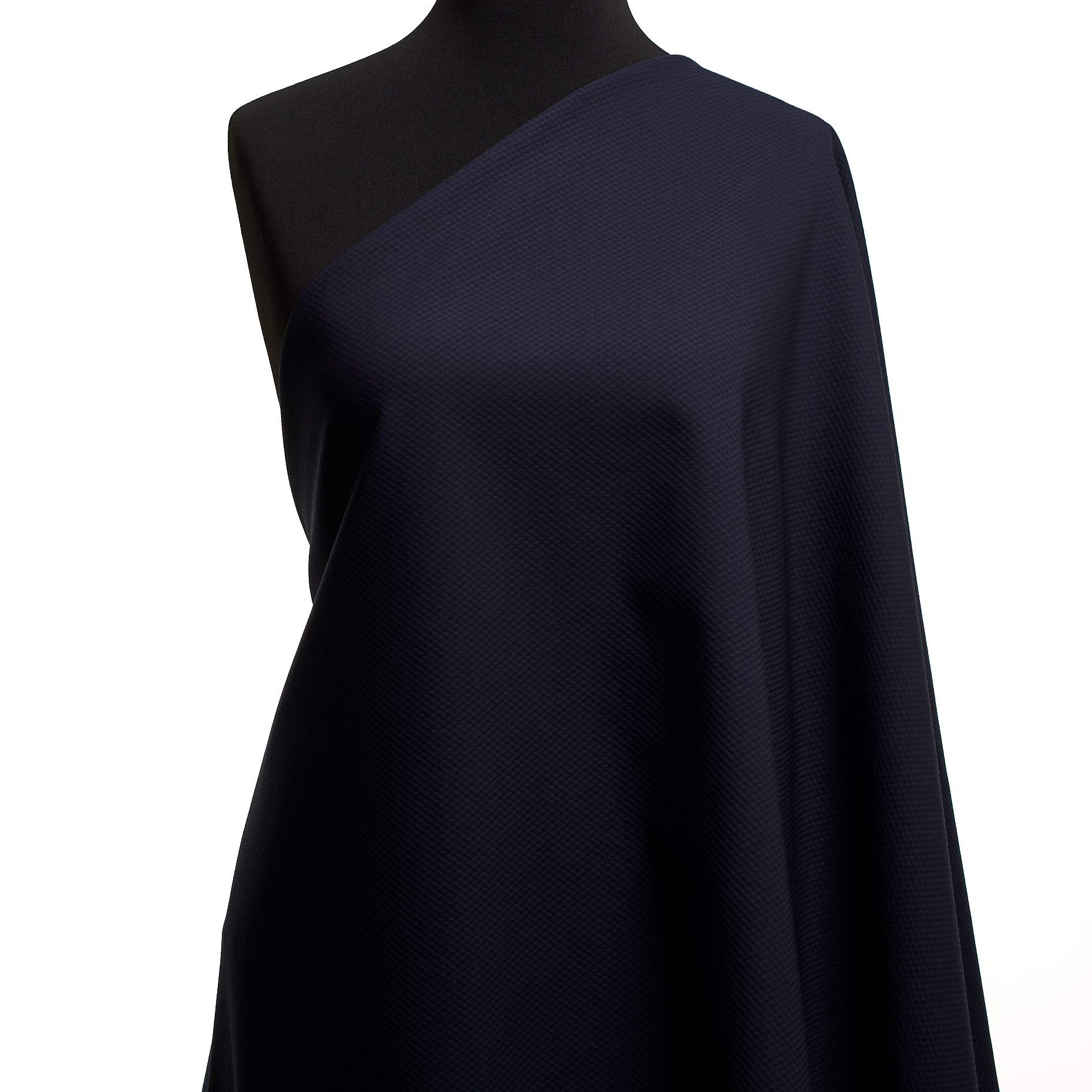 Bawełna, Stretch, Micro Design, Dark Sapphire (F000027230) - Manekin