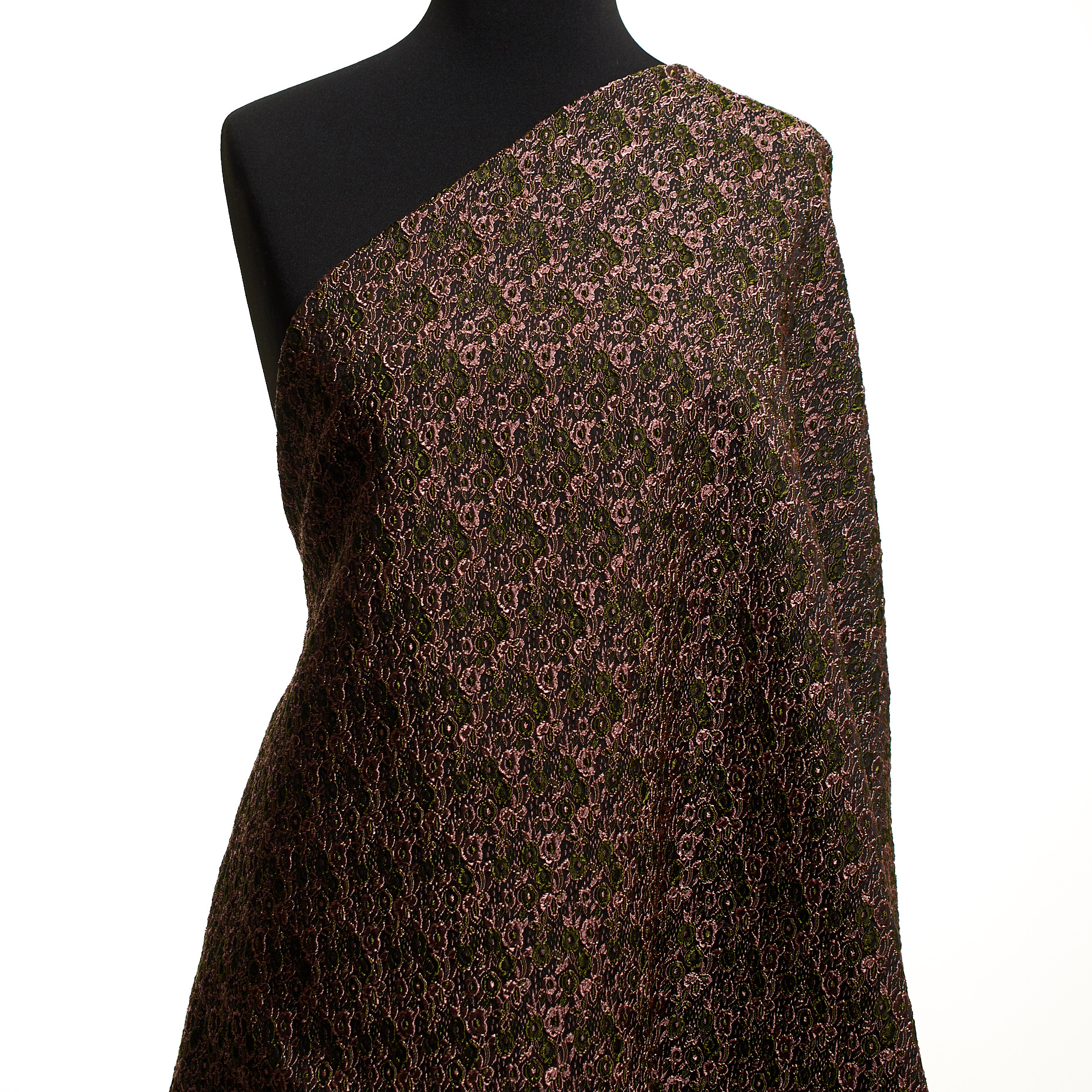 JACQUARD, ACETATE, STRAWBERRY CREAM&BANANA PALM (P000005230) - Mannequin