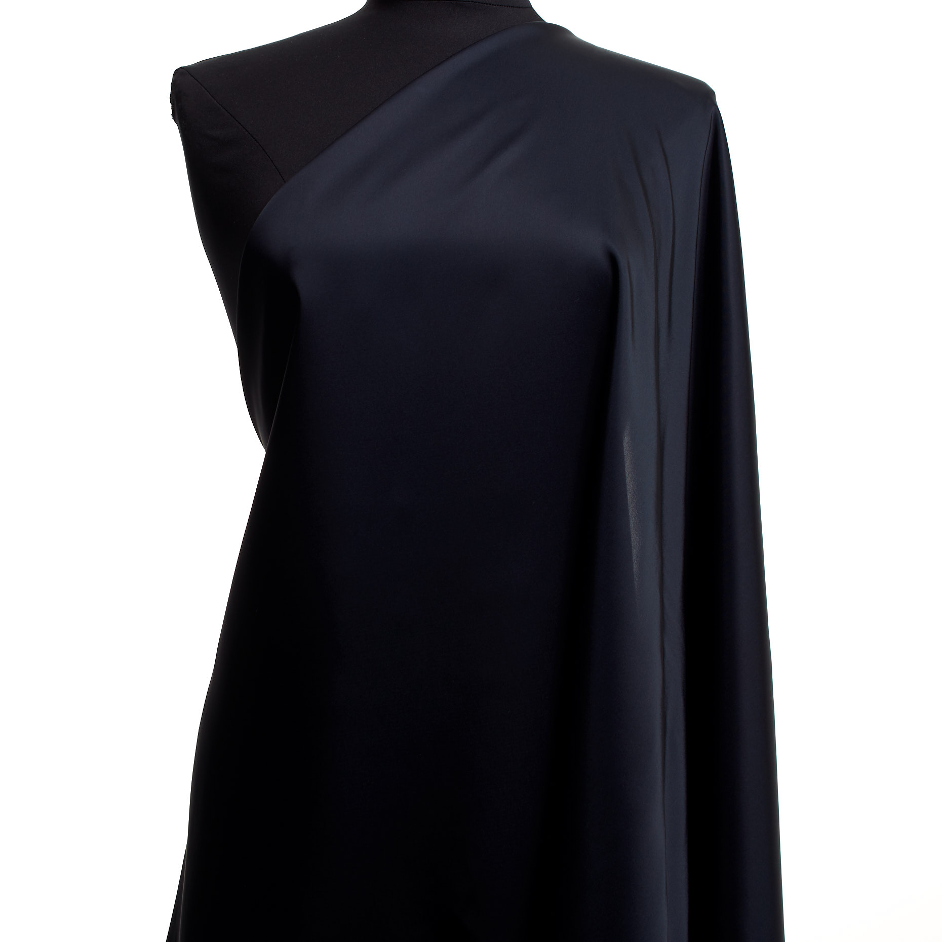 SATIN, ACETATE, SILK, POLAR NIGHT (F000041779) - Mannequin