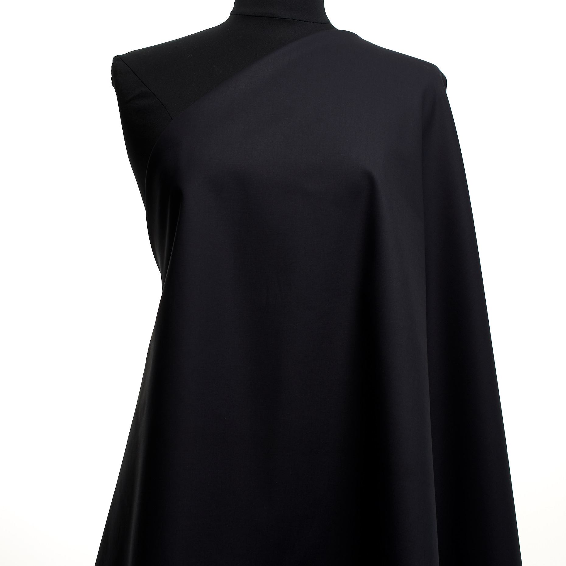 Popelina, Bawełna, Stretch, Raven Black (F000047832) - Manekin