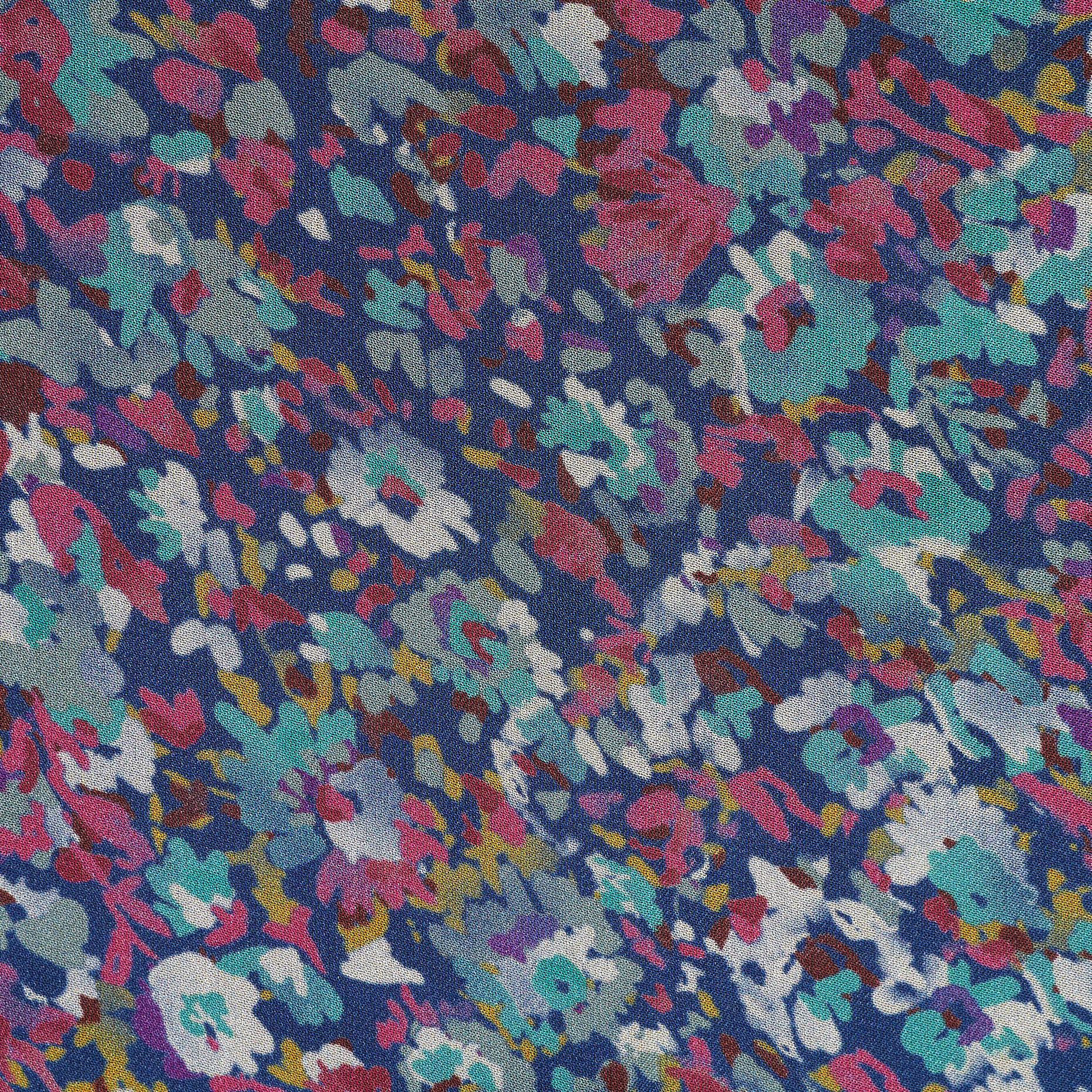 Voile, Viscose , Floral, Party Punch (F000040410) - Tissage