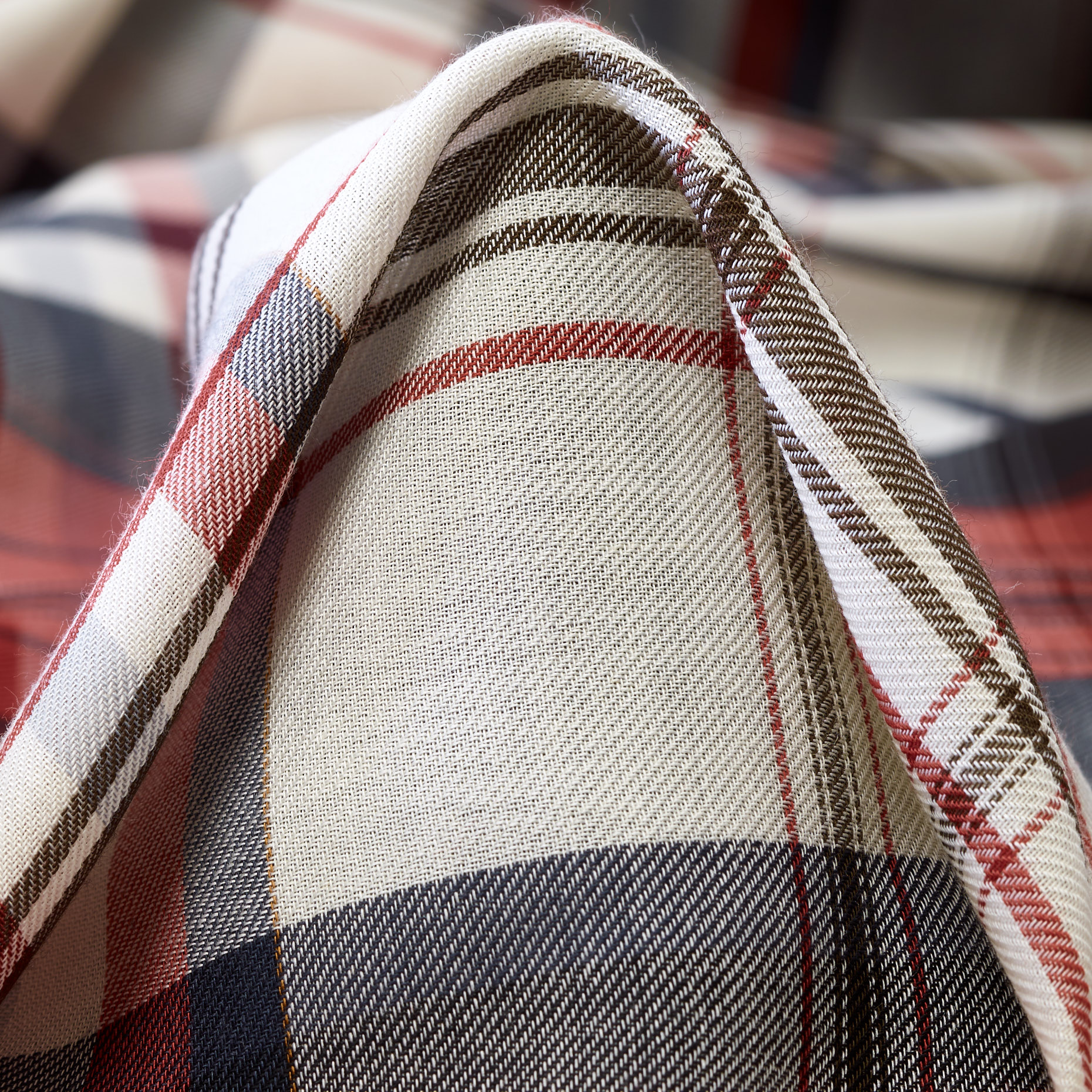 FLANNEL, COTTON, CHECK, BRILLIANT WHITE&SAVVY RED