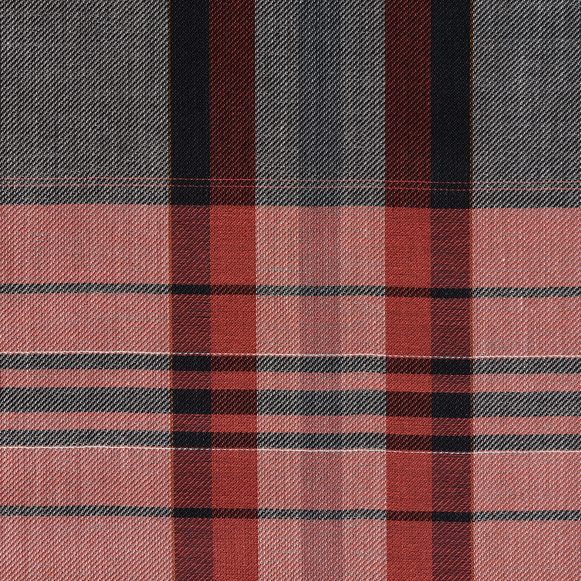 Flanela, Bawełna, Ramy, Brilliant White&Savvy Red (F000014314) - Tkana