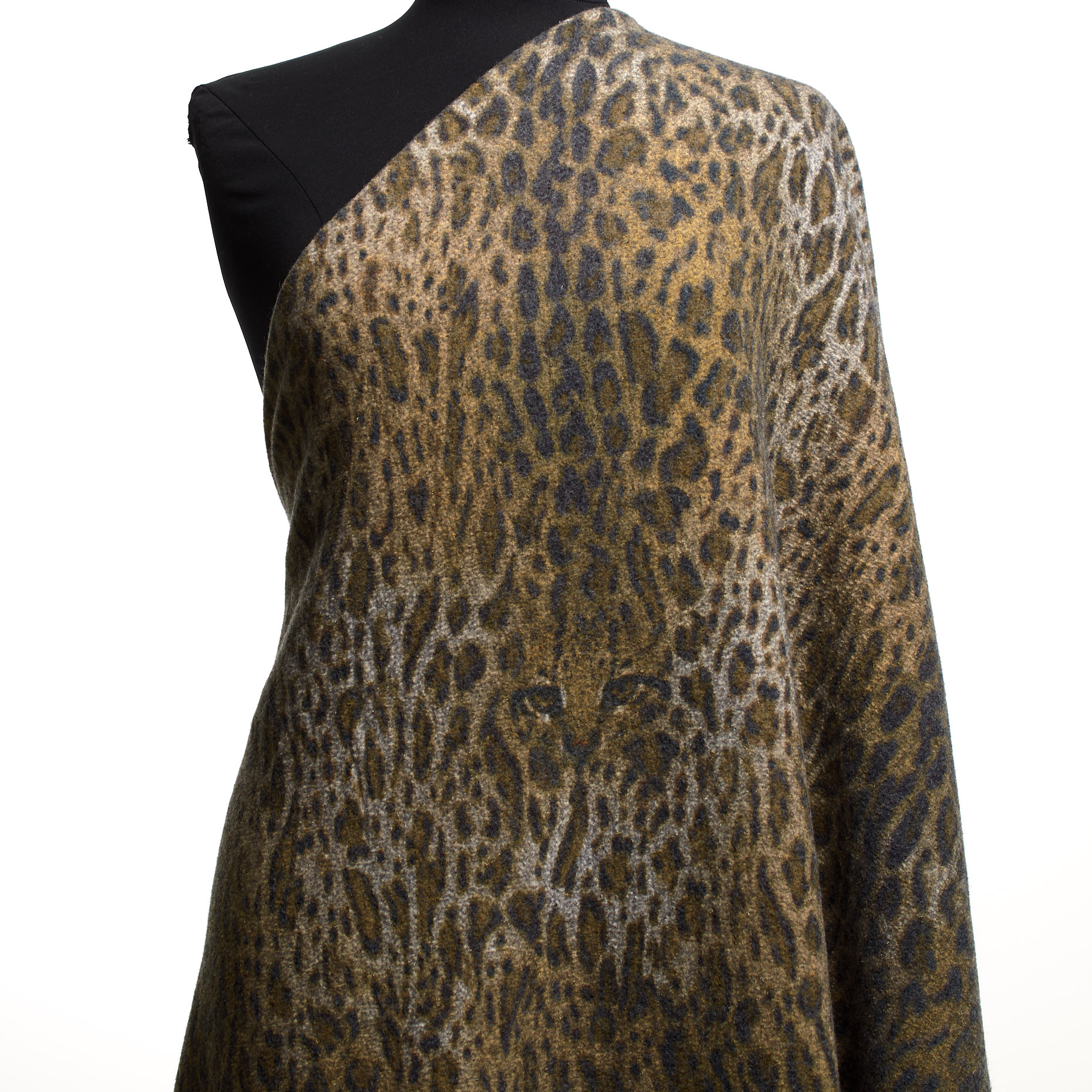 Double, Jersey, Schurwolle, Tan&Dark Shadow (F000032090) - Schaufensterpuppe