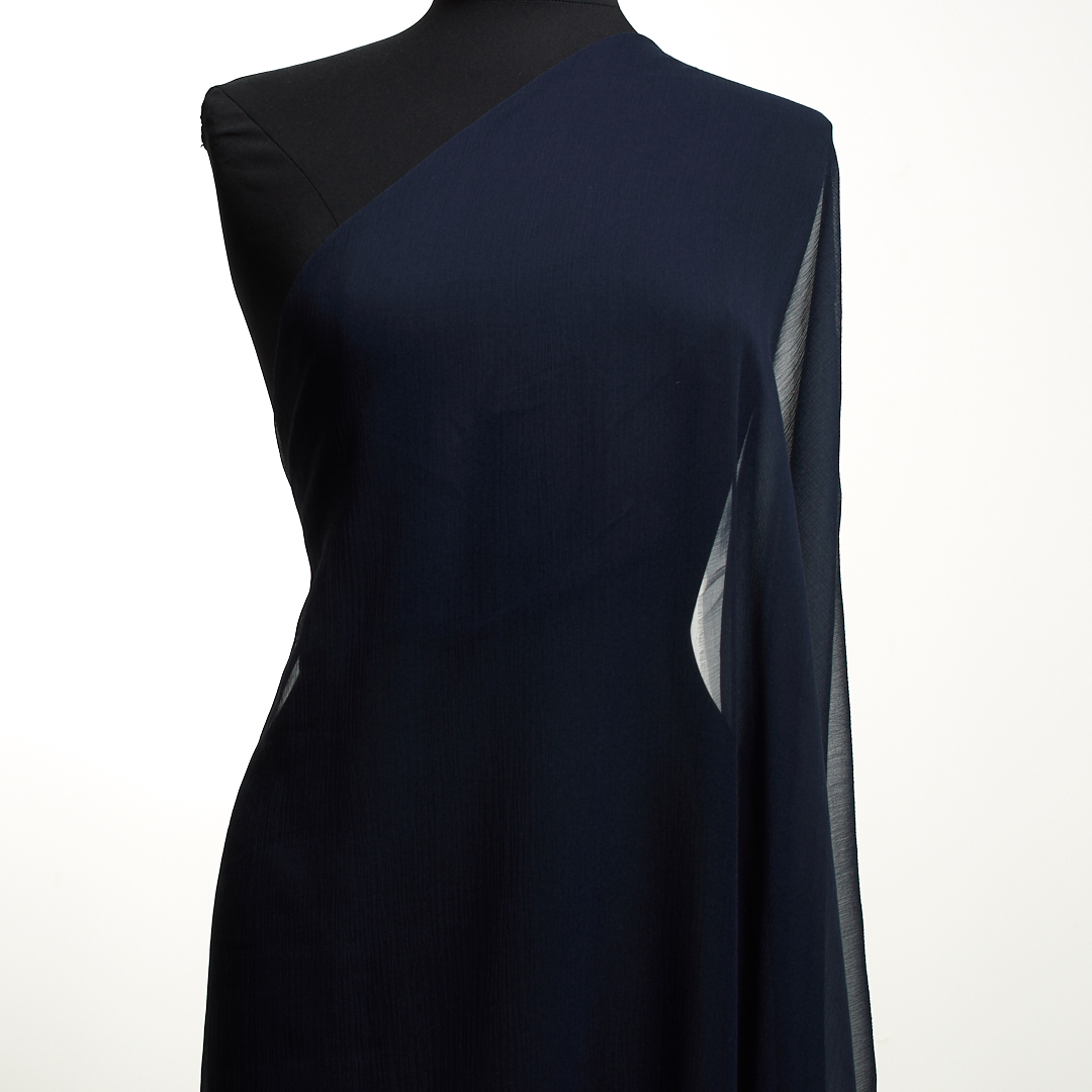 Seide, Chiffon, Indigo Blue (F000035178) - Schaufensterpuppe
