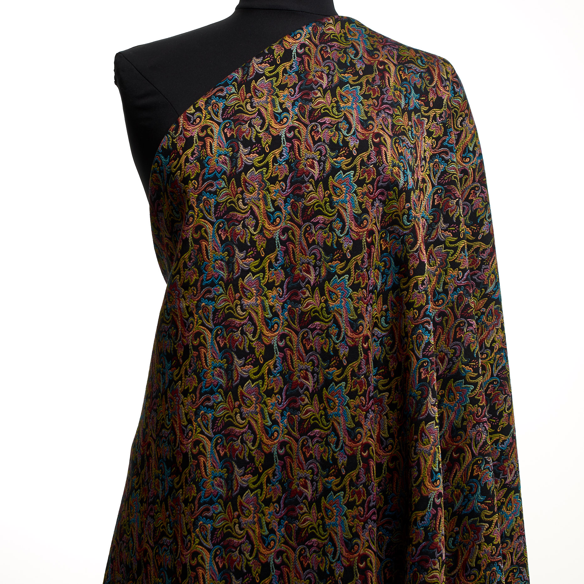 JACQUARD, COTTON BLEND, ELASTIC, SPLISH SPLASH&RAVEN BLACK (P000003330) - Mannequin