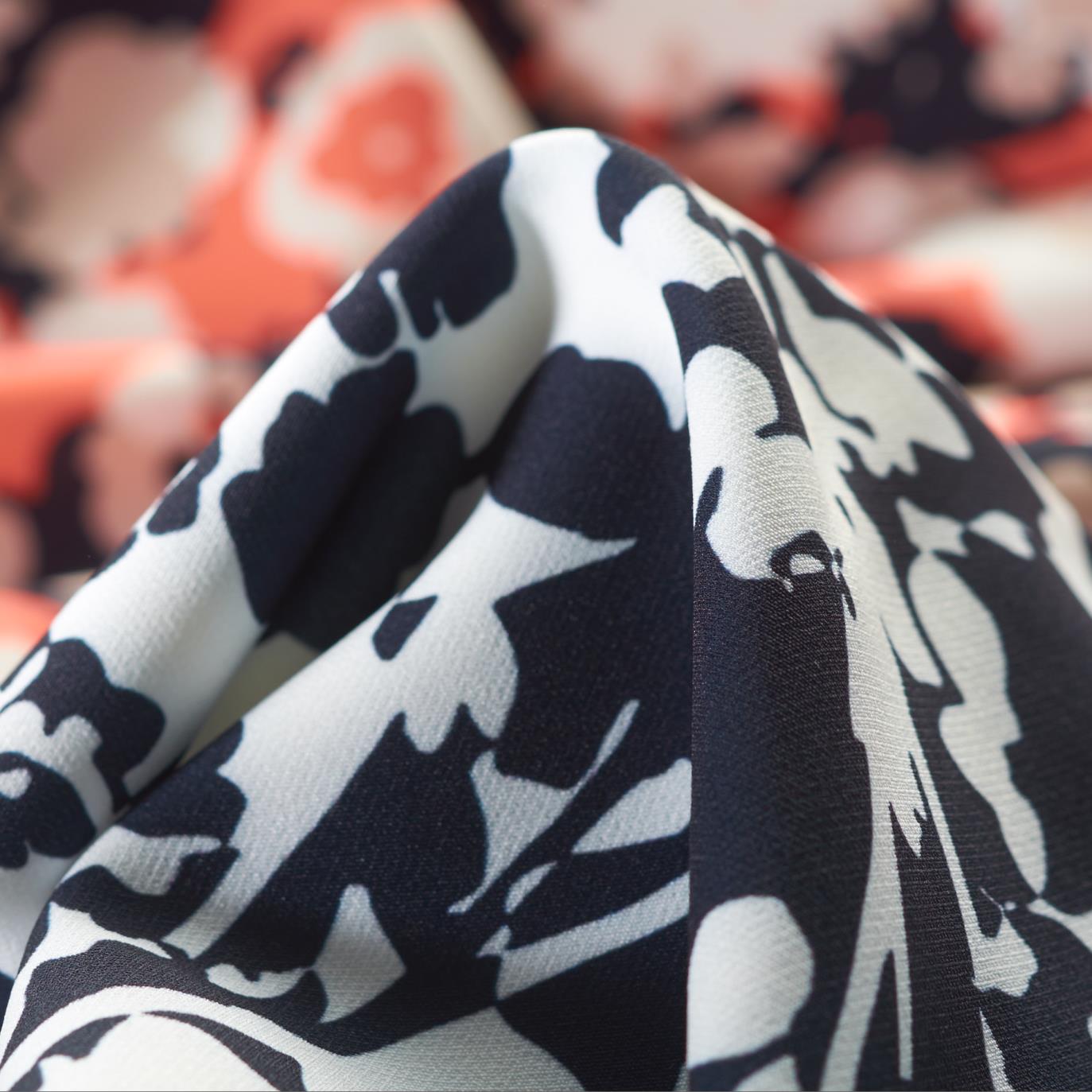 TECHNO STRETCH, PRINTED, CORAL&MIDNIGHT BLUE (F000028389)