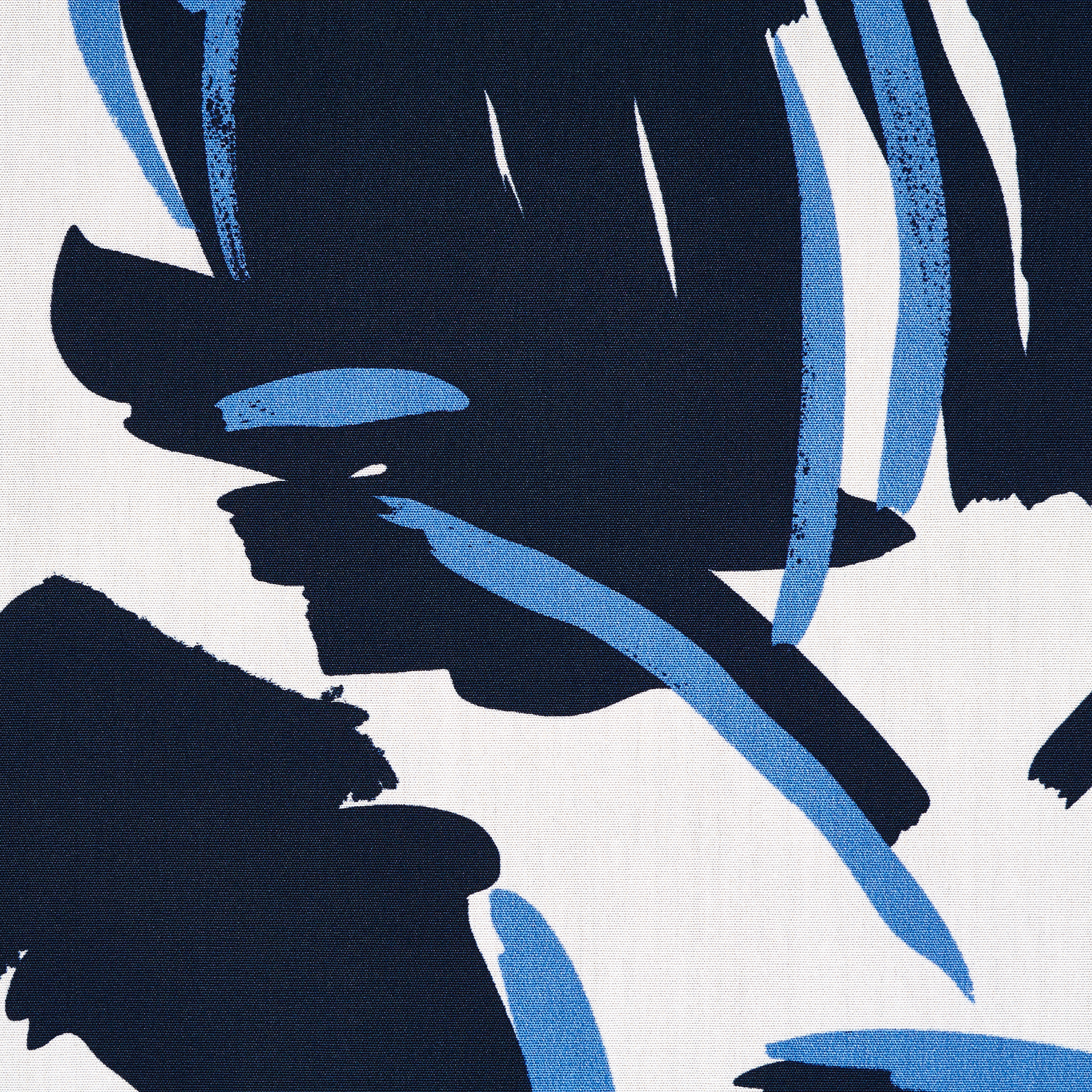 POPLIN, COTTON, FLORAL, WHITE ONYX&BLUE NIGHTS (F000049560) - Texture