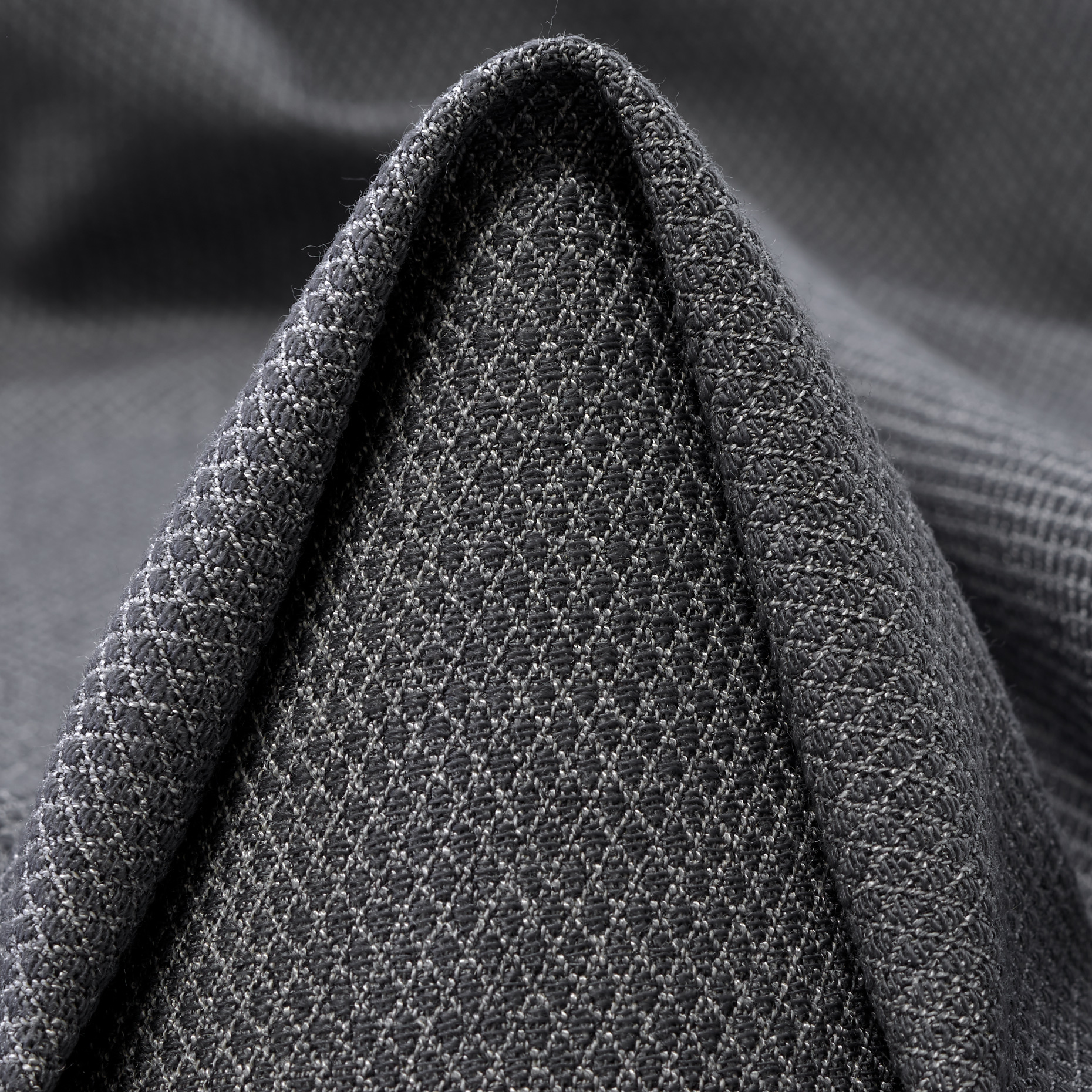 WOOL, VISCOSE BLEND, MICRO DESIGN, GHOST GRAY