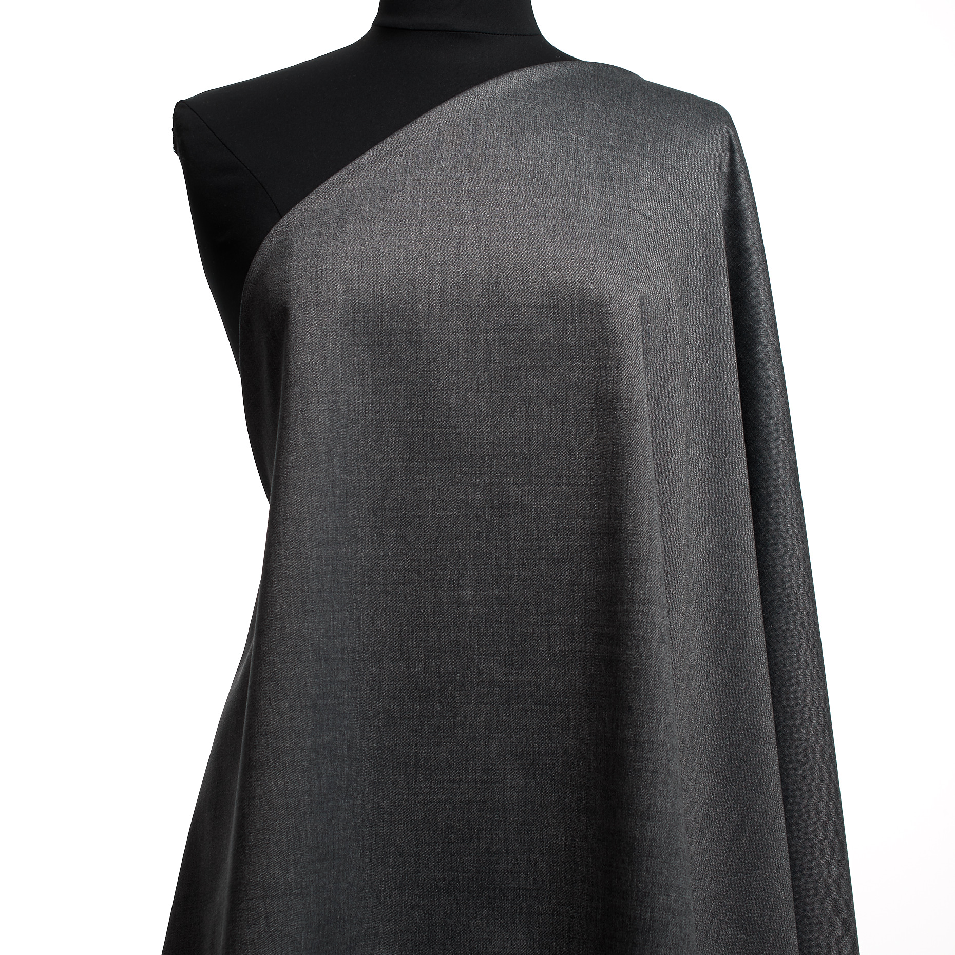 TWILL, WOOL, COTTON BLEND, ASPHALT (F000047612) - Mannequin
