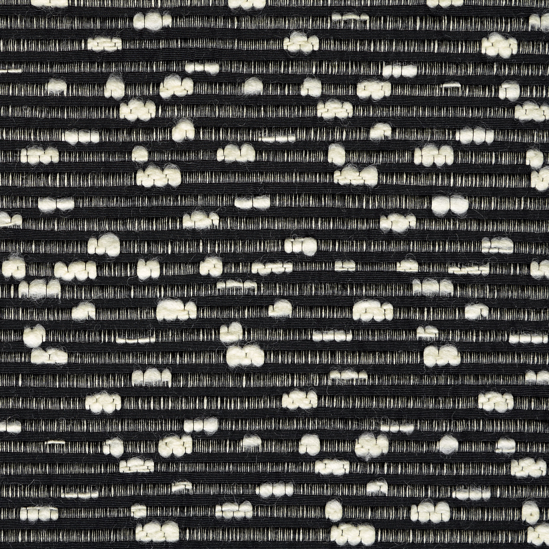 Bouclé, Mieszanka wełny, Black&Ivory (F0001345) - Tkana