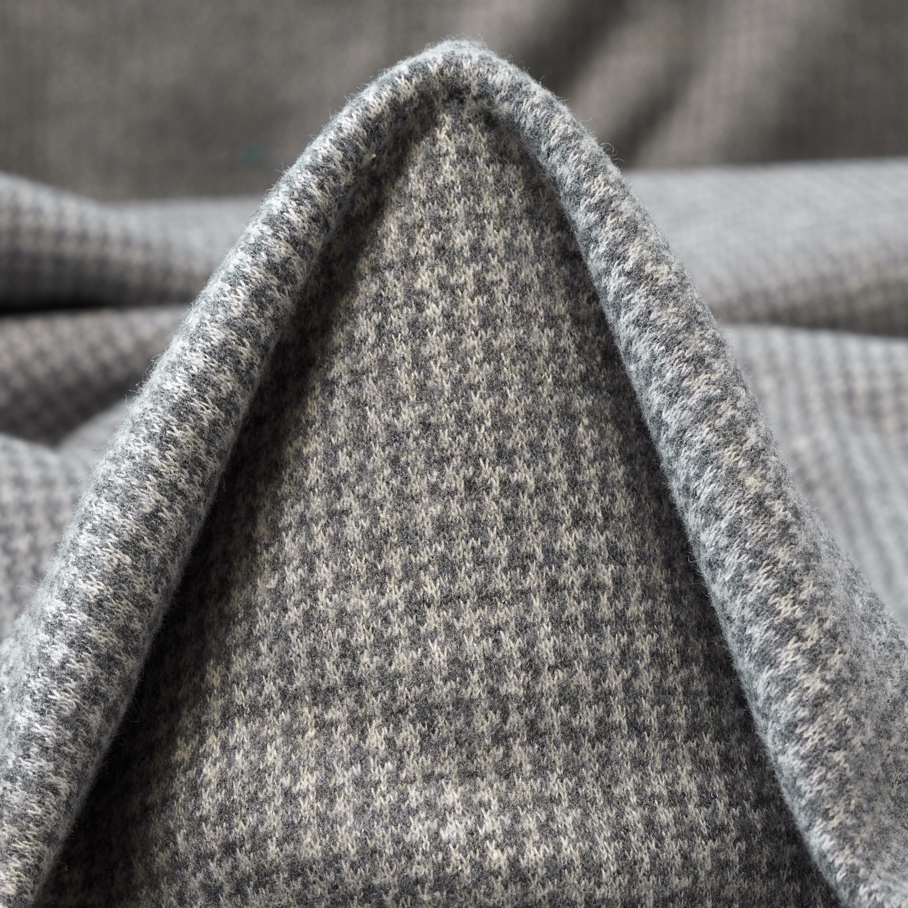 JERSEY, COTTON, HOUNDSTOOTH, CHISELED STONE (F000037808)