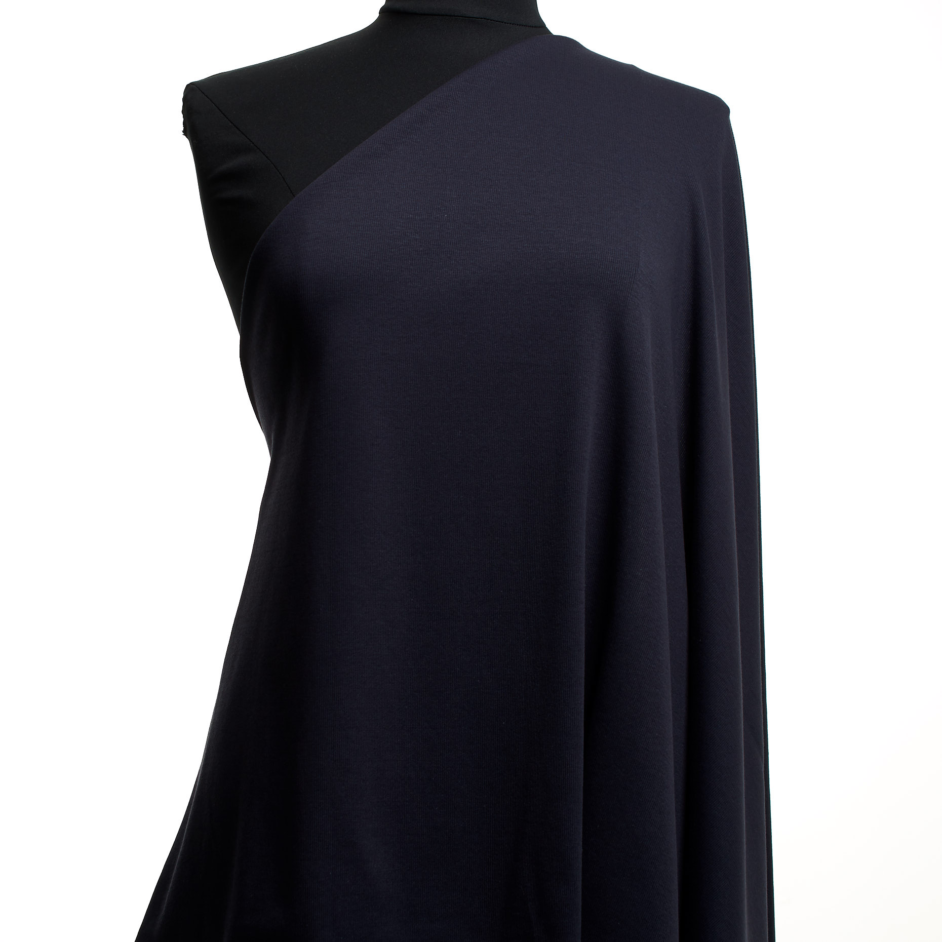 JERSEY, COTTON, ELASTIC, RAVEN BLACK (F000046010) - Mannequin