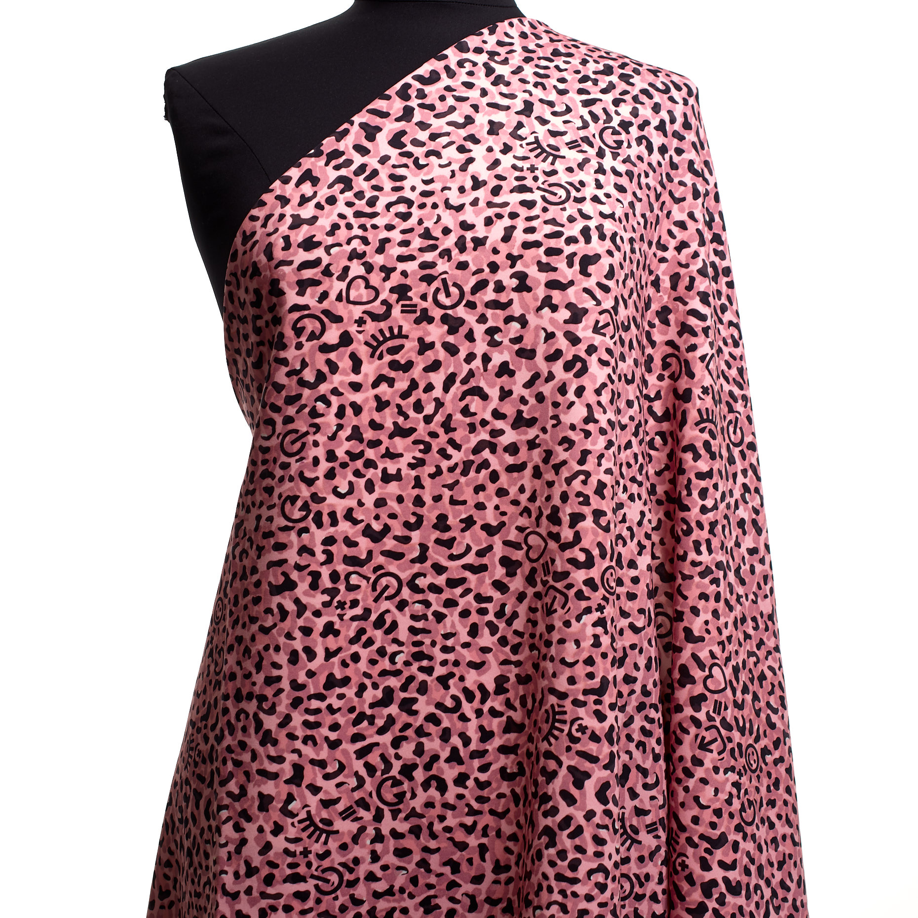 Techno Jersey, Polyamide, Imprimé, Blush&Raven Black (F000043102) - Mannequin