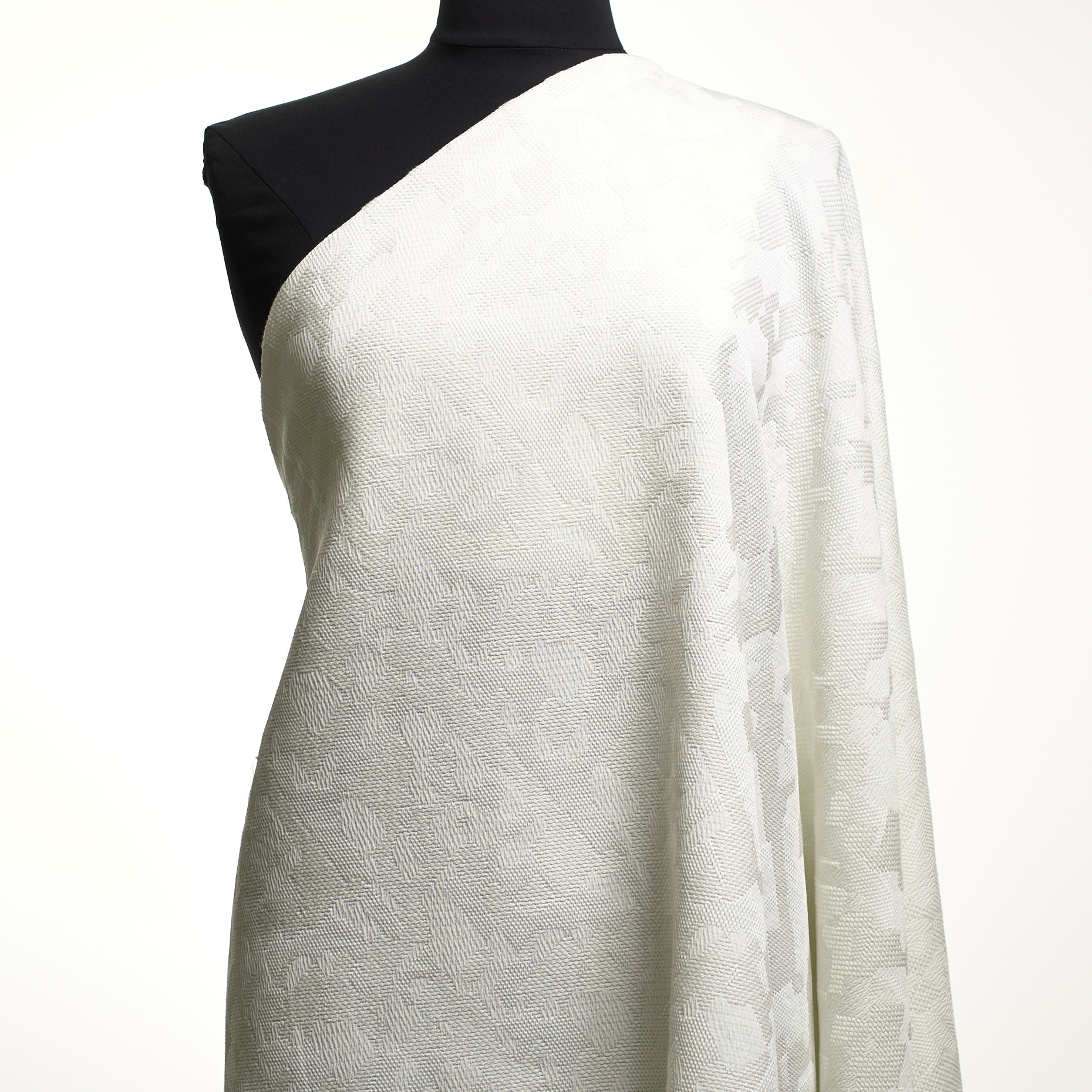 Żakard, Bawełna, Ton w ton, Lucent White (F000048676) - Manekin
