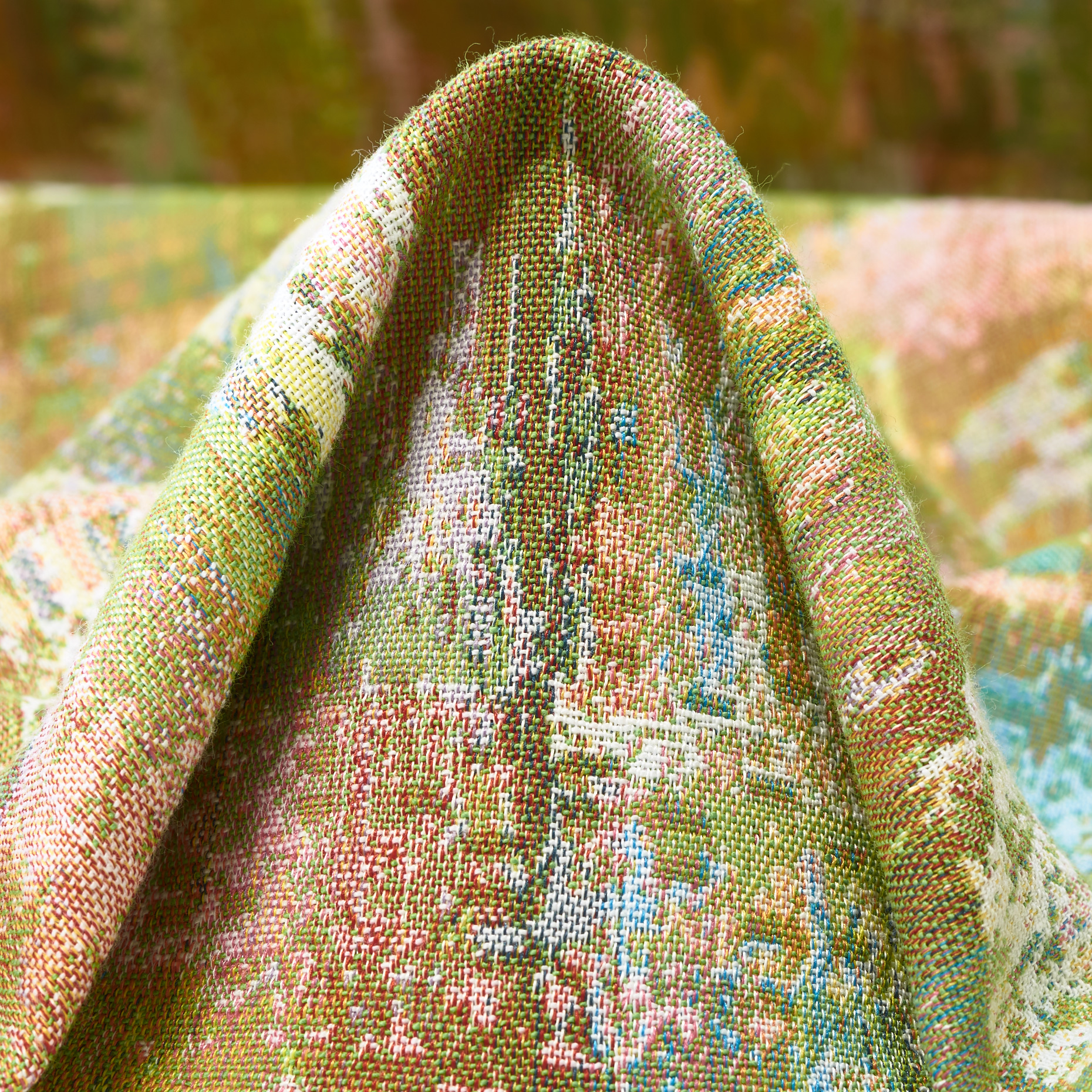 Jacquard, Baumwolle Mix, Elastik, Cabana Blue&Brilliant White (P000004180)