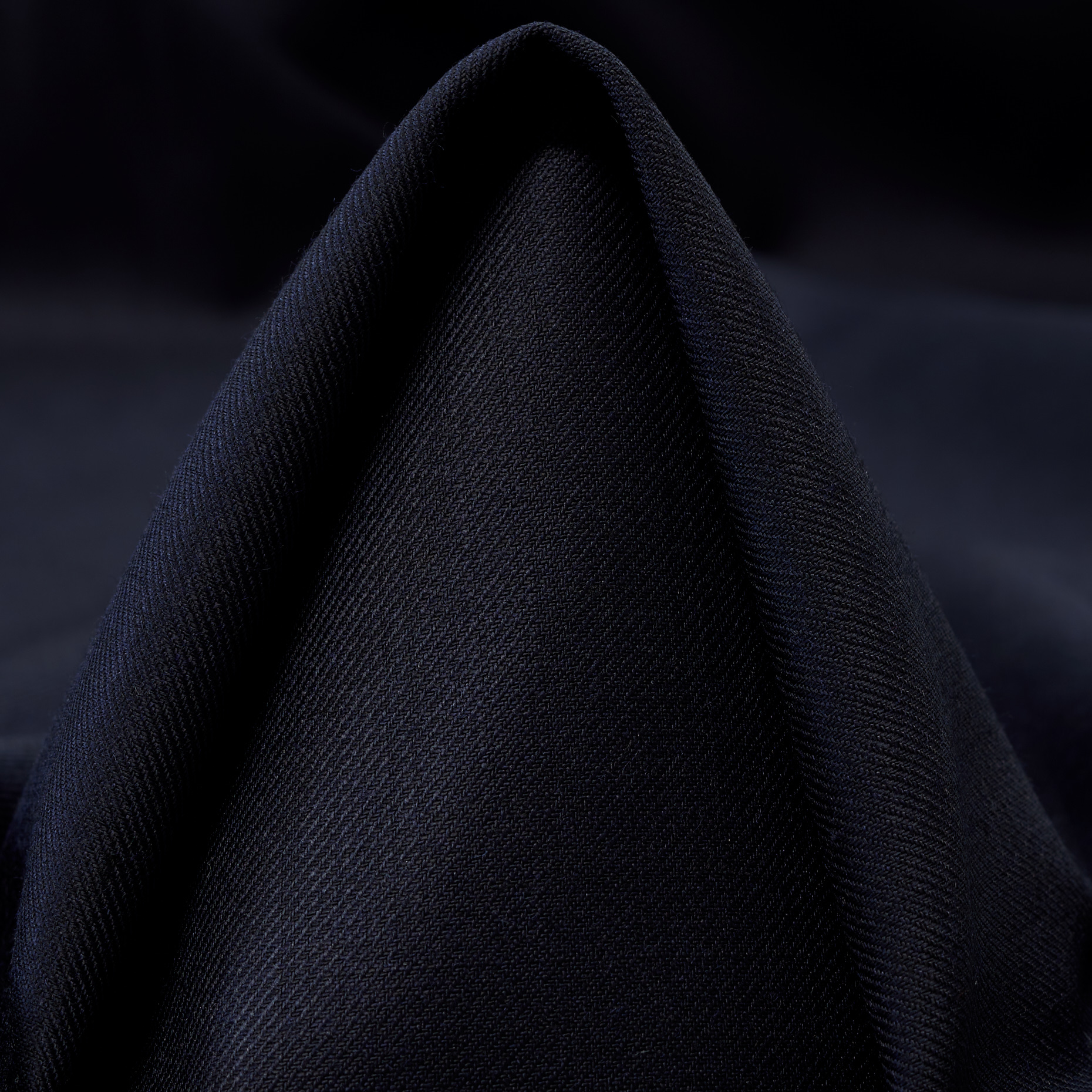 Twill, Wełna, Mieszanka wiskozy, Jet Black (F000047375)