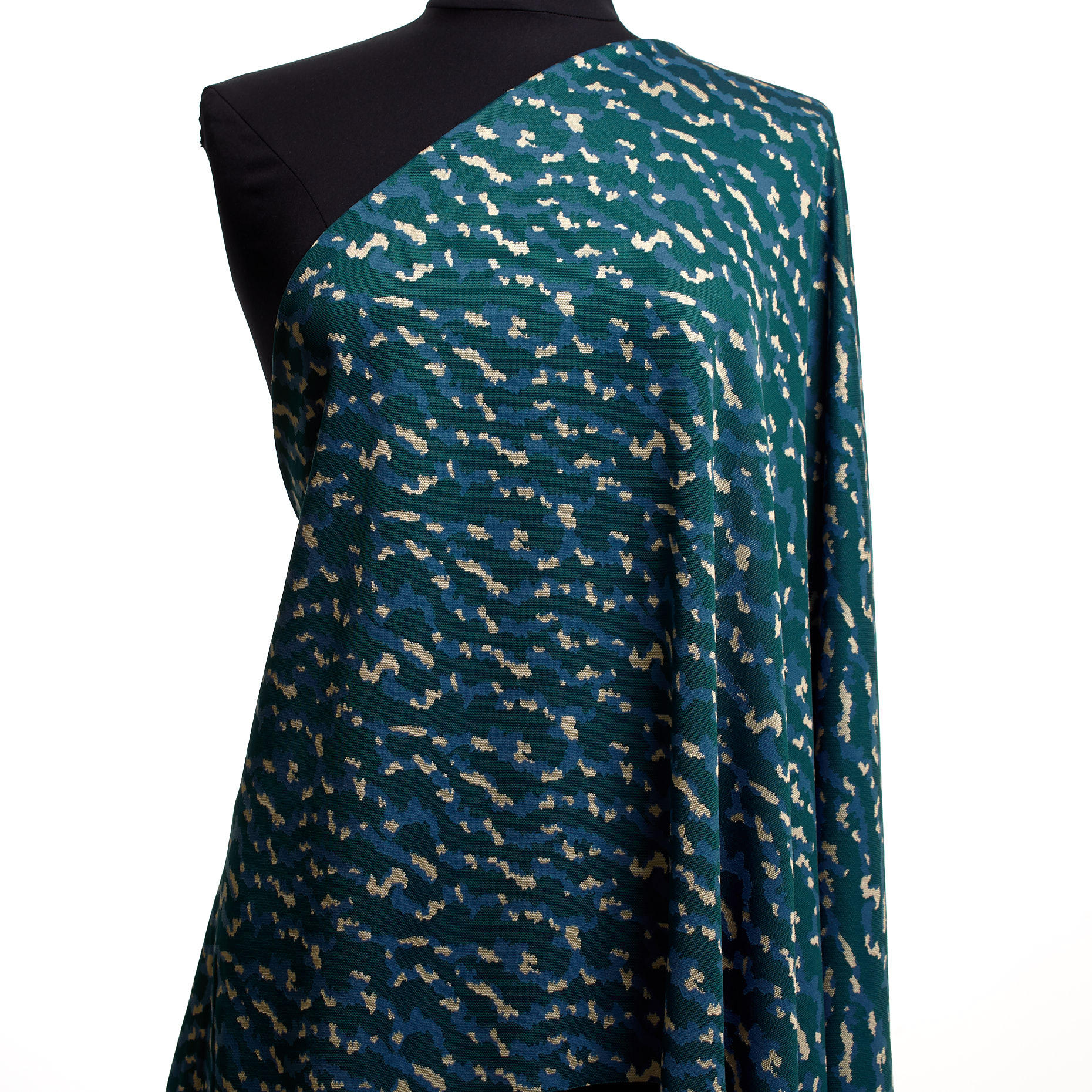 Jacquard, Jersey, Viscosa, Emerald (F000043907) - Manichino