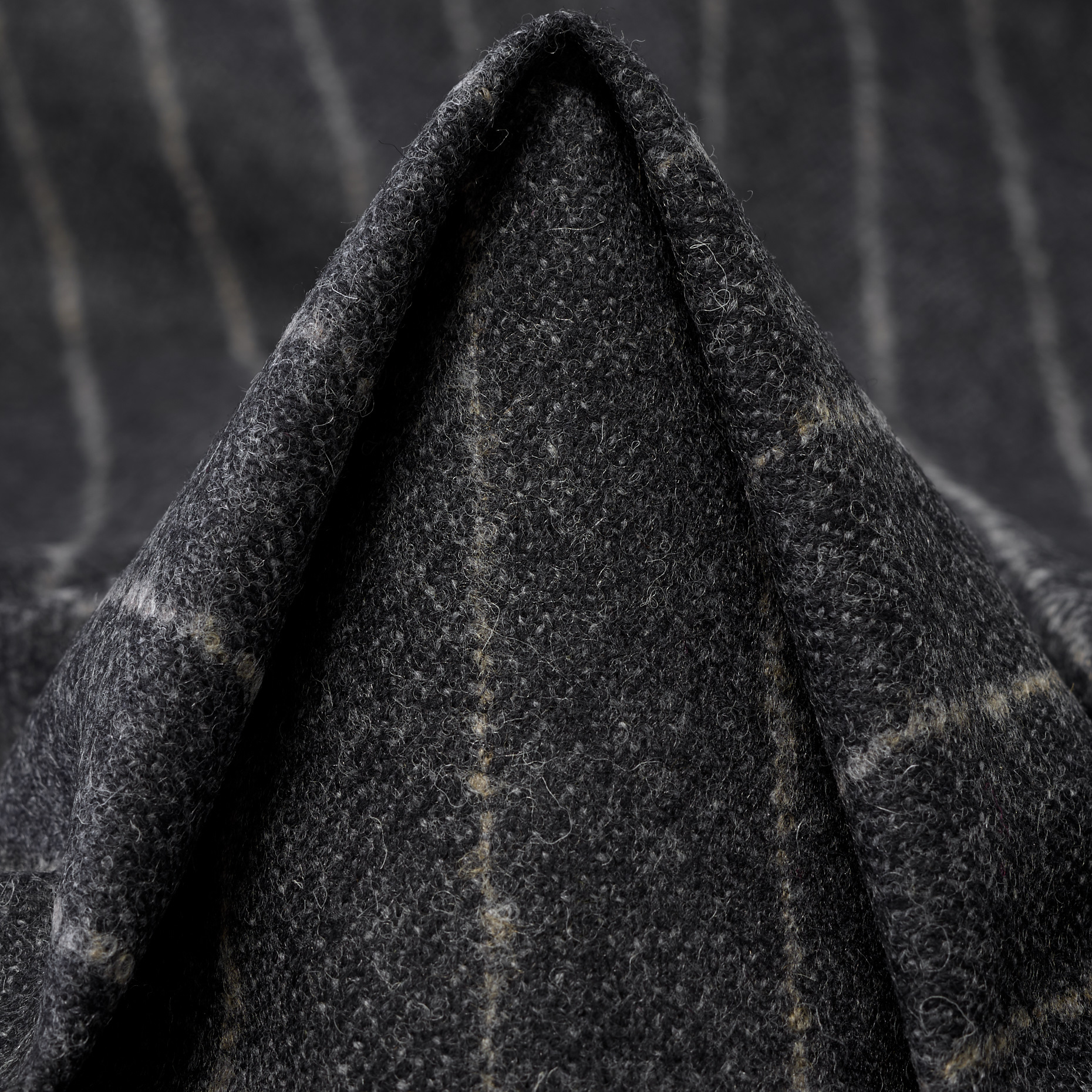 Flanella, Lana, Pinstripes, Blackened Pearl&Desert Taupe (F000047927)