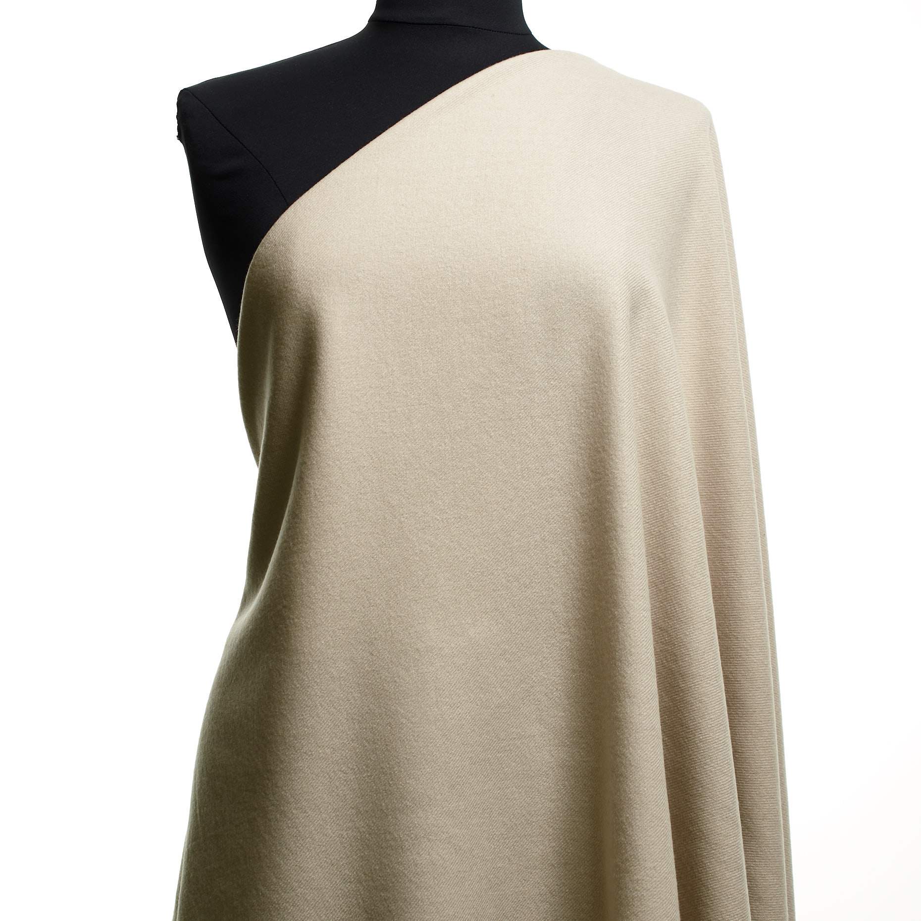 TWILL, VIRGIN WOOL, MELANGE, SILVER BIRCH (F000045742) - Mannequin