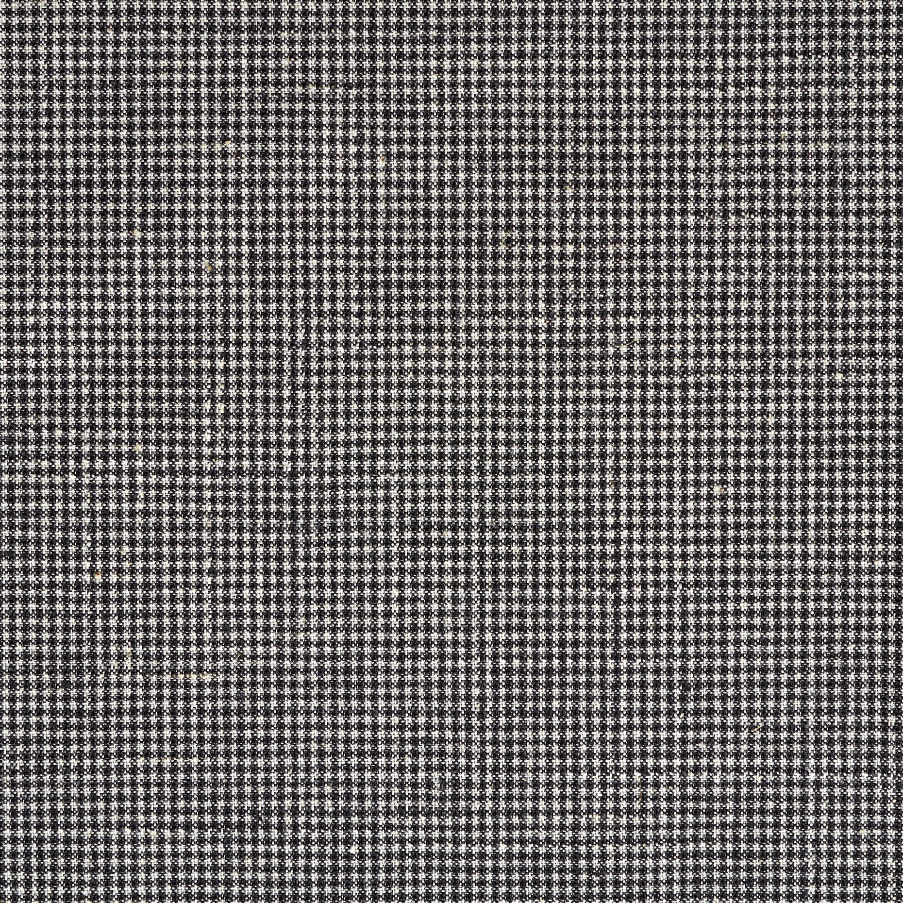 VIRGIN WOOL, COTTON BLEND, CHECK, RAVEN BLACK&SNOW WHITE (F000044277) - Texture