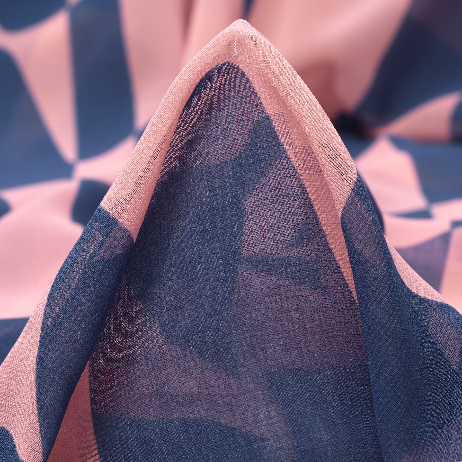 CHIFFON, PRINTED, BLUE INDIGO (F000033566)