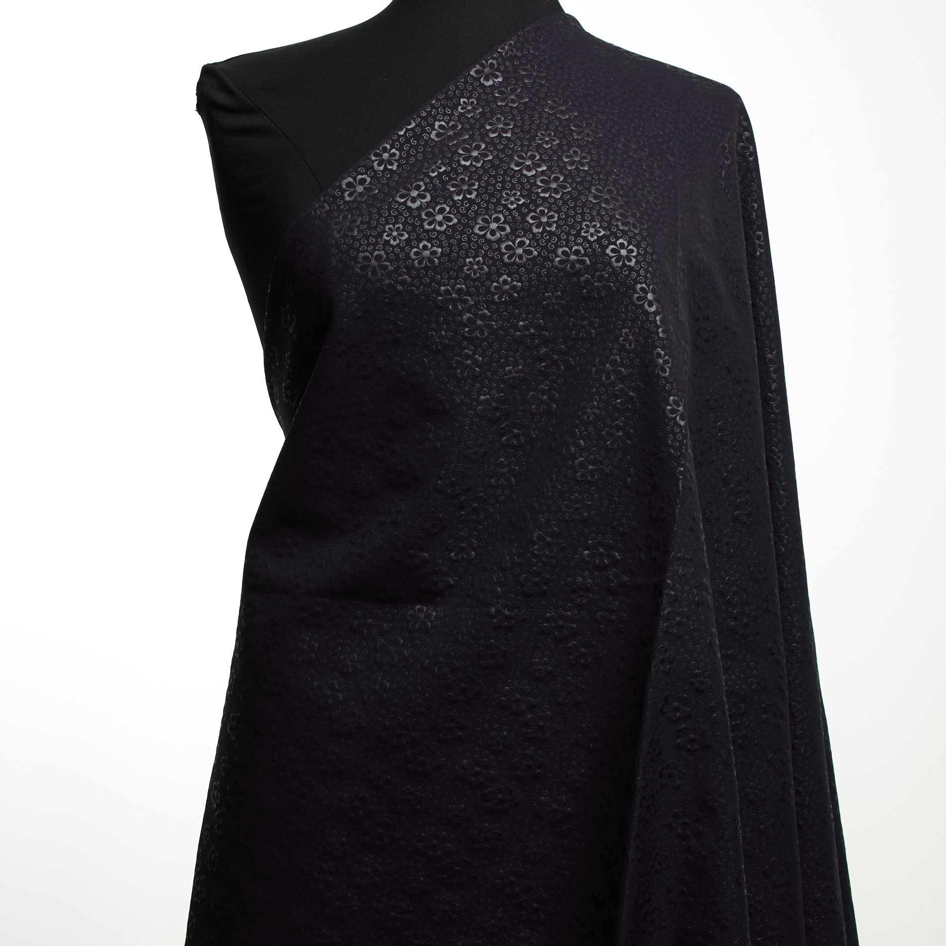 Techno Stretch, Poliamid, Wydrukowany, Midnight Blue (AQ000152) - Manekin