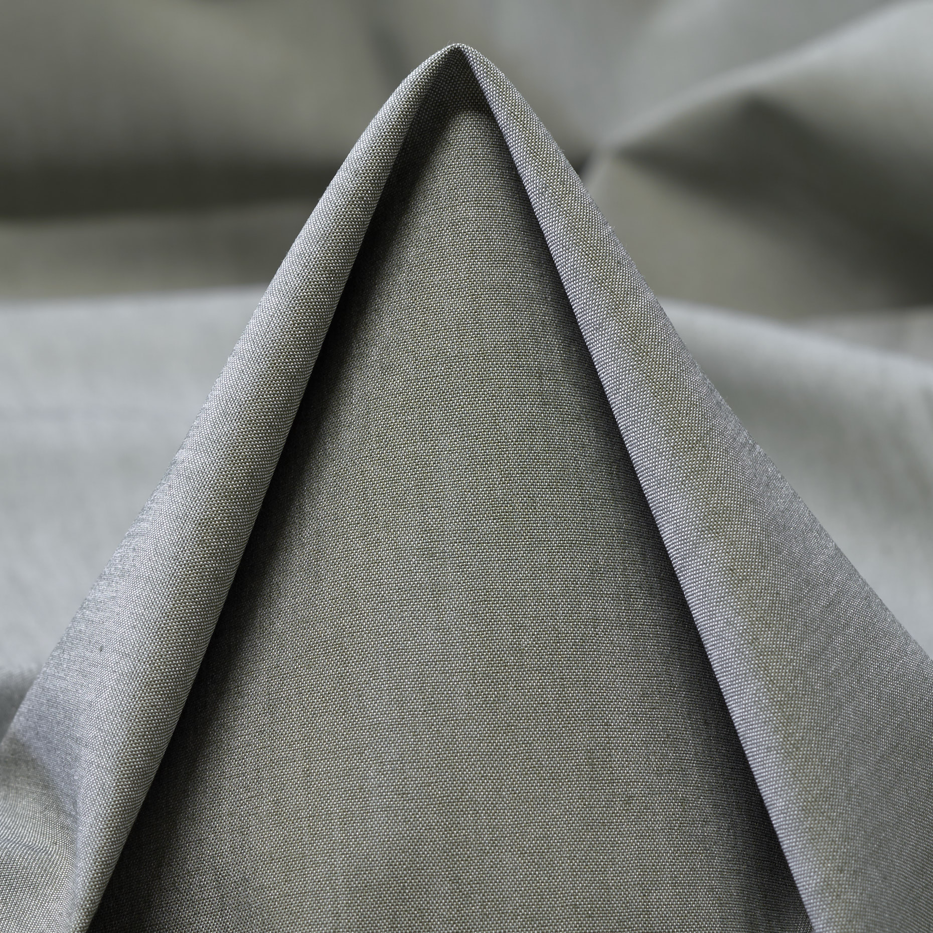 POPLIN, COTTON ELASTIC, PALE SAGE (F000037895)