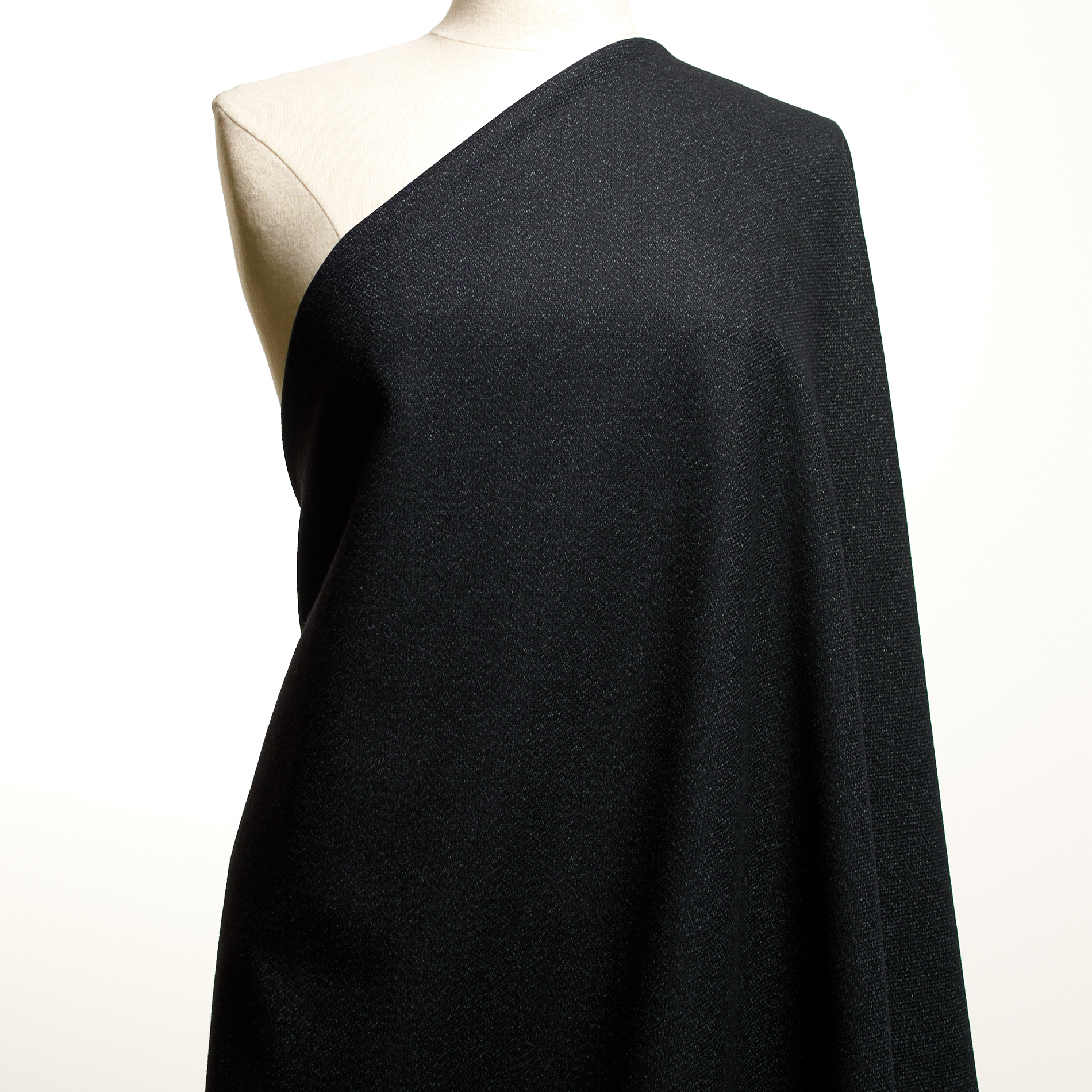 DRAP, WOOL COTTON, MELANGE, ANTHRACITE (F000035816) - Mannequin