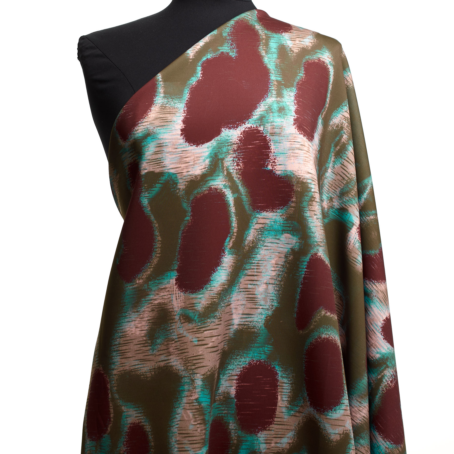 Techno Jersey, Wiskoza, Wydrukowany, Multicolor (F000032093) - Manekin