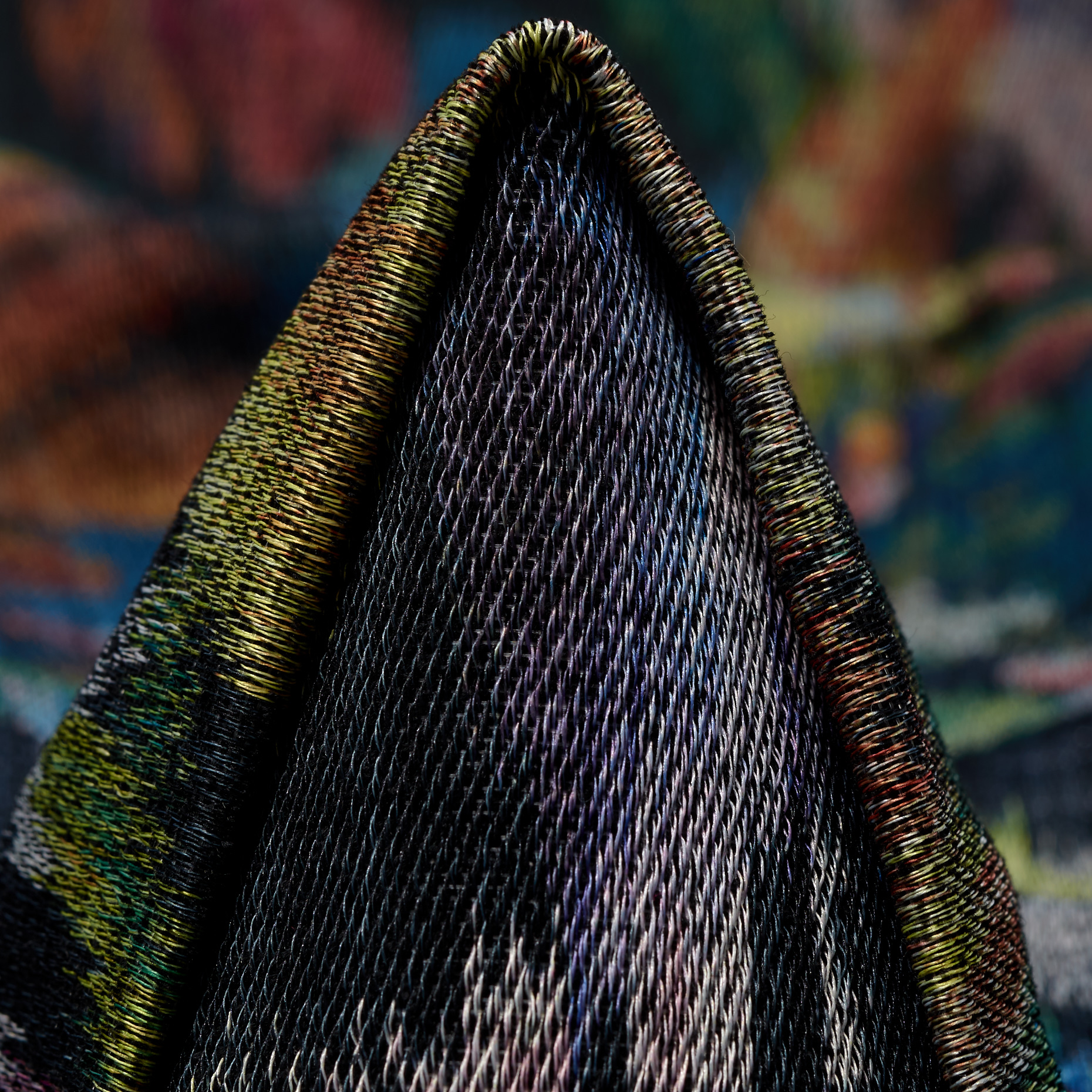 Jacquard, Baumwolle Mix, Floral, Cyaneus&Golden Apricot (P000004400)