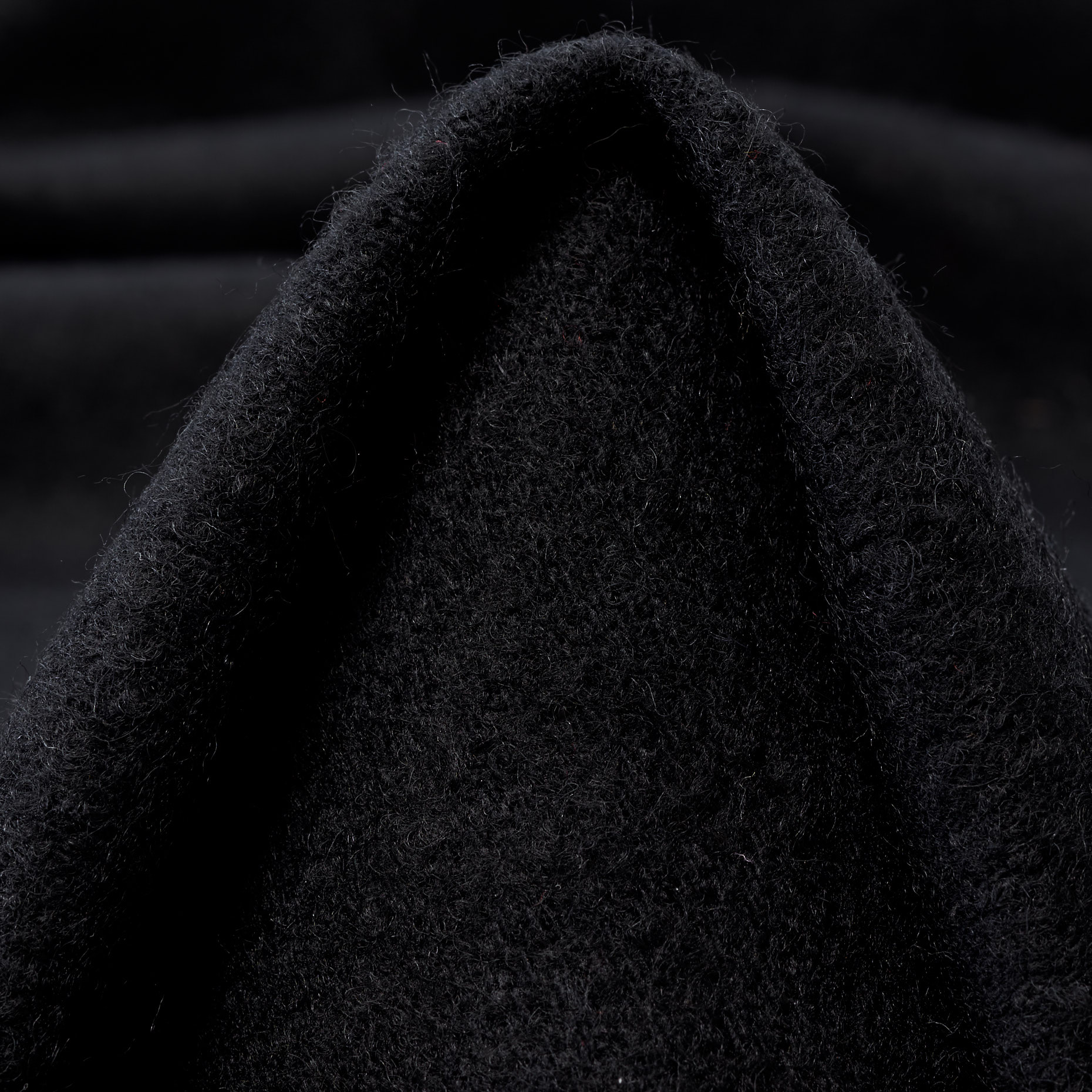BOUCLÉ, WOOL BLEND, RAVEN BLACK (F000043714)